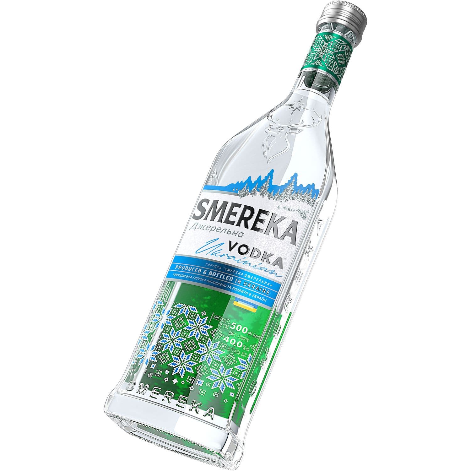 Горілка Smereka Джерельна, 40%, 0,5 л