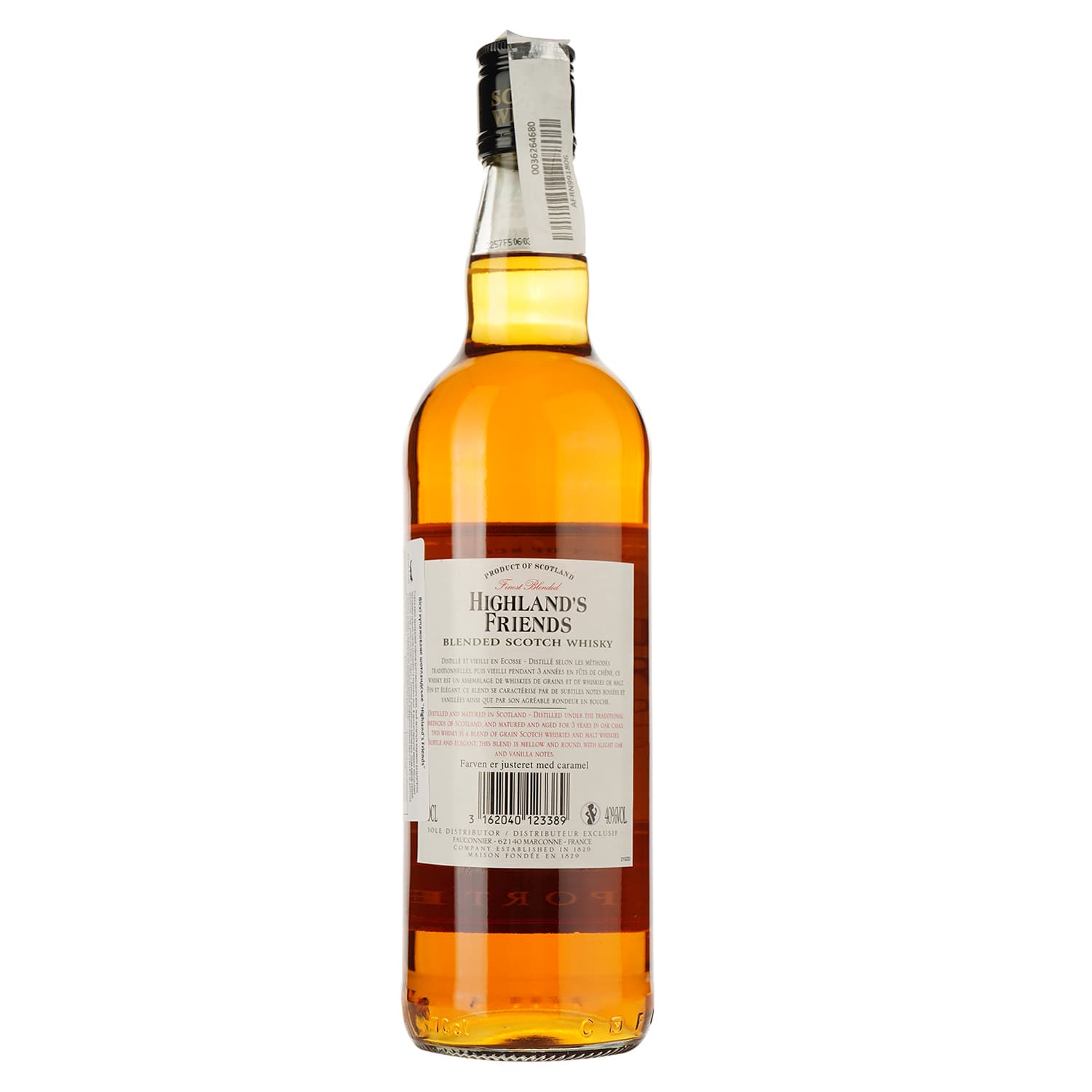 Віскі Fauconnier Highland’s Friends 40%, 0.7 л в подарунковій упаковці