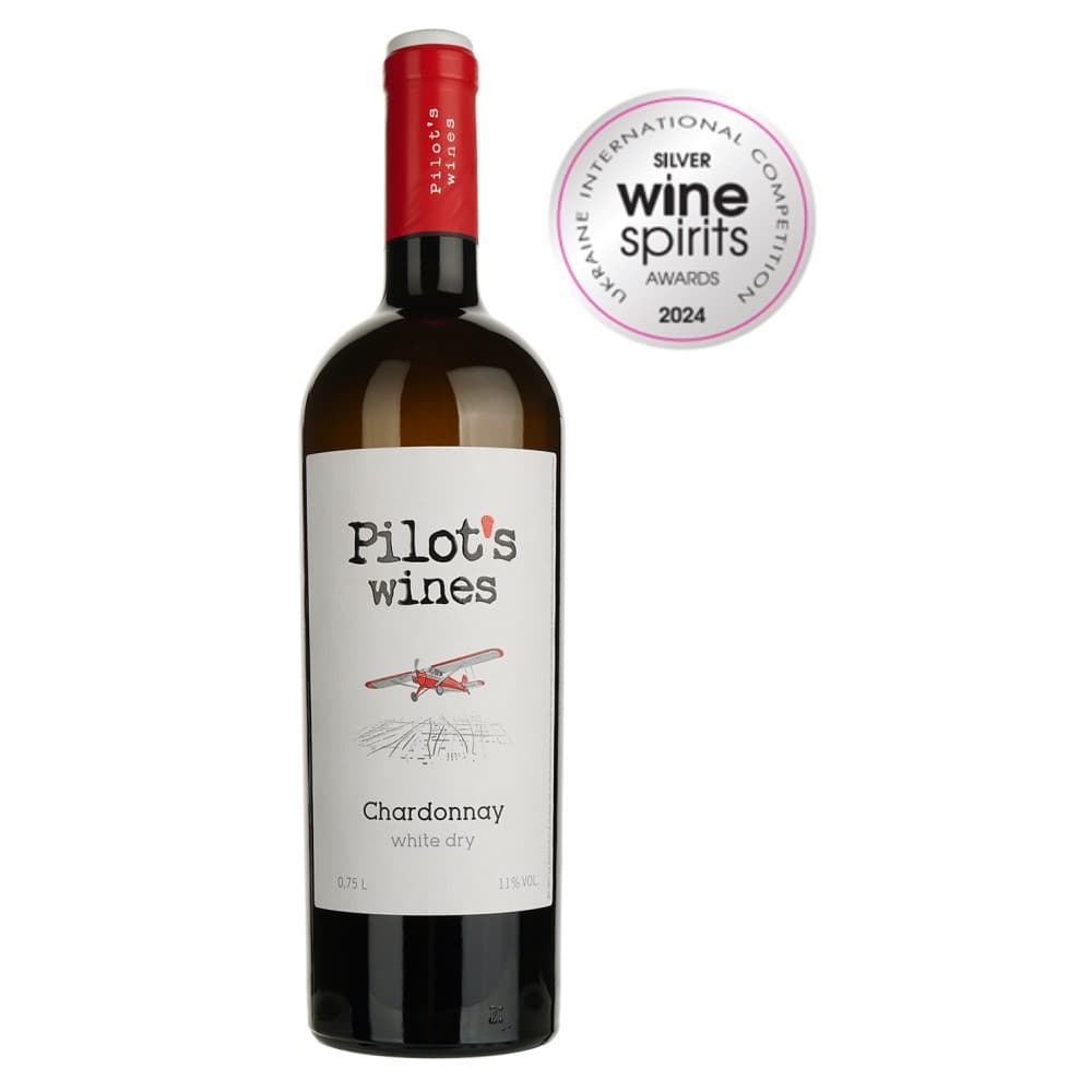 Вино Pilot’s Wines Chardonnay біле сухе 0.75 л