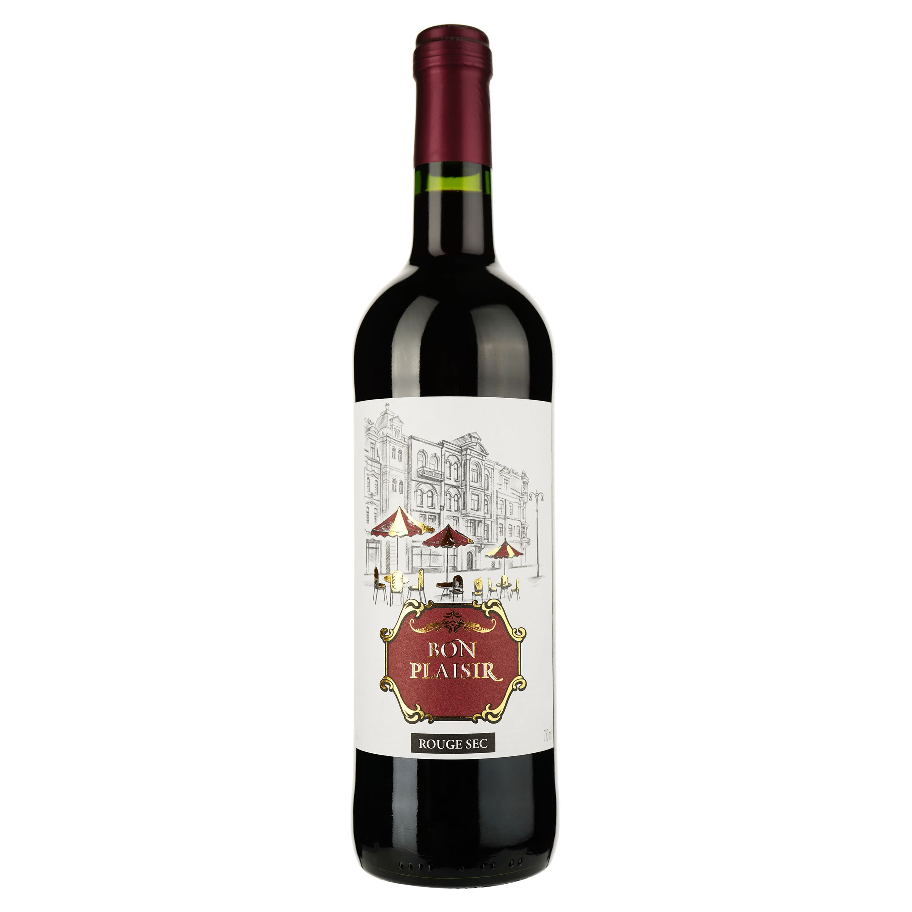 Вино Maison Bouey Bon Plaisir Rouge Sec, червоне, сухе, 0,75 л