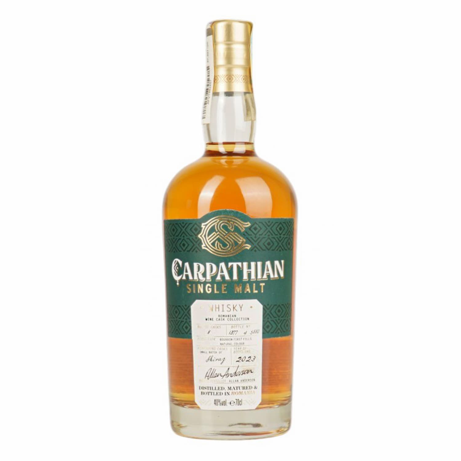 Віскі односолодове Carpathian Shiraz 0.7 л 40%