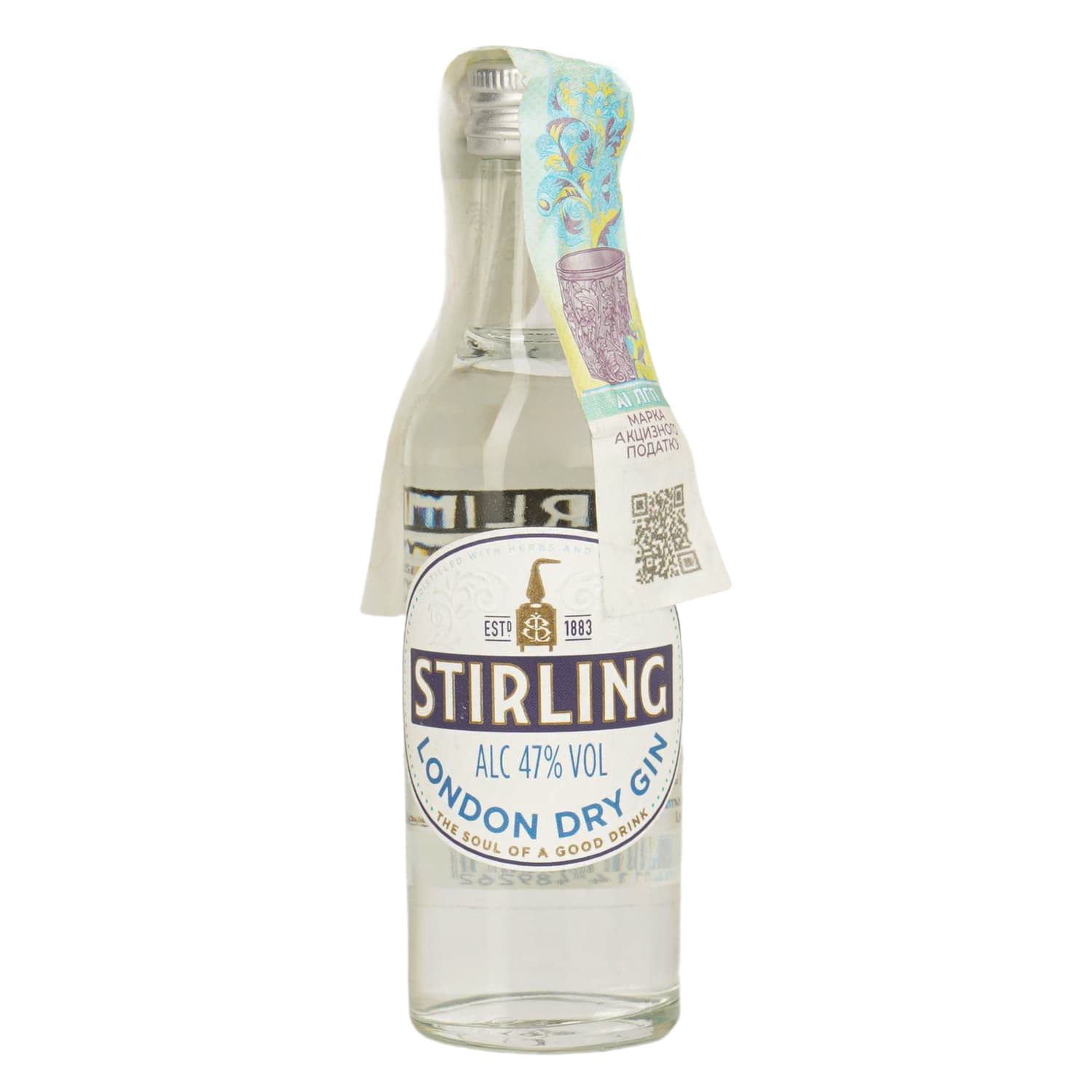 Джин Stirling London Dry Gin 50 мл