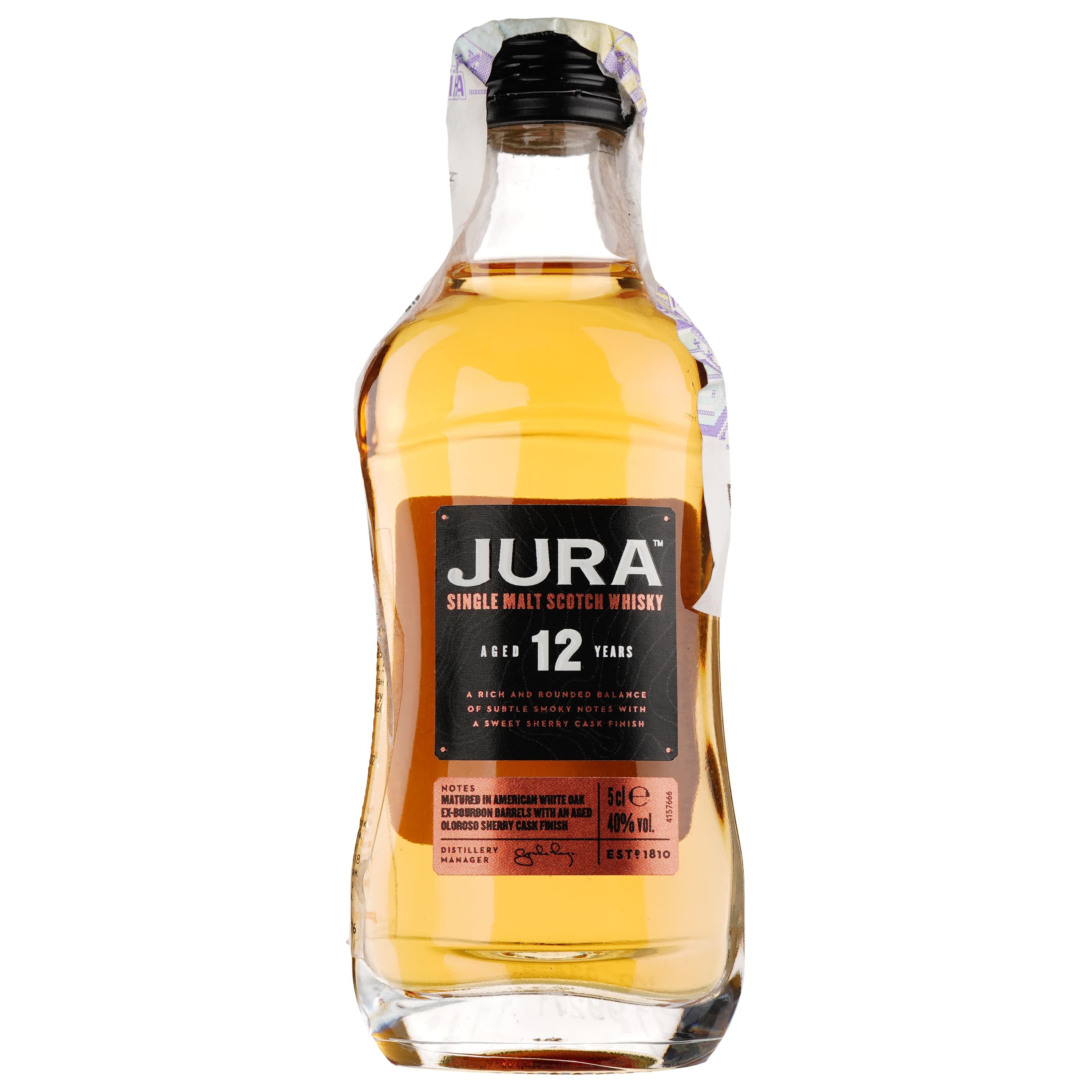 Віскі Jura 12yo Single Malt Scotch Whisky, 40%, 0,05 л