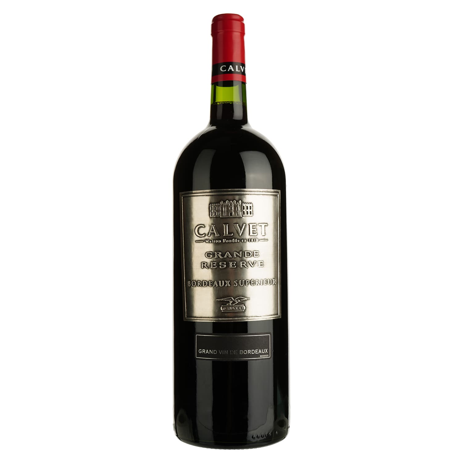Вино Calvet Grande Reserve Metal Bordeaux Superieur AOC червоне сухе 1.5 л
