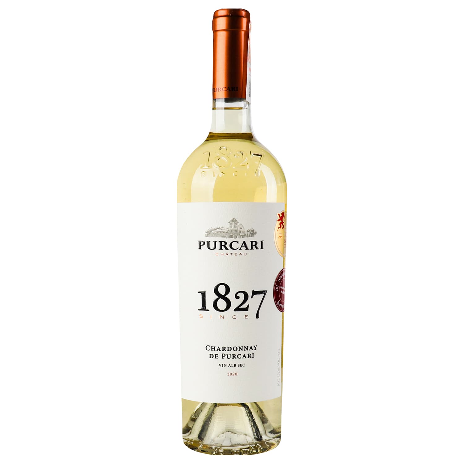 Вино Purcari Chardonnay, біле, сухе, 0,75 (215699)