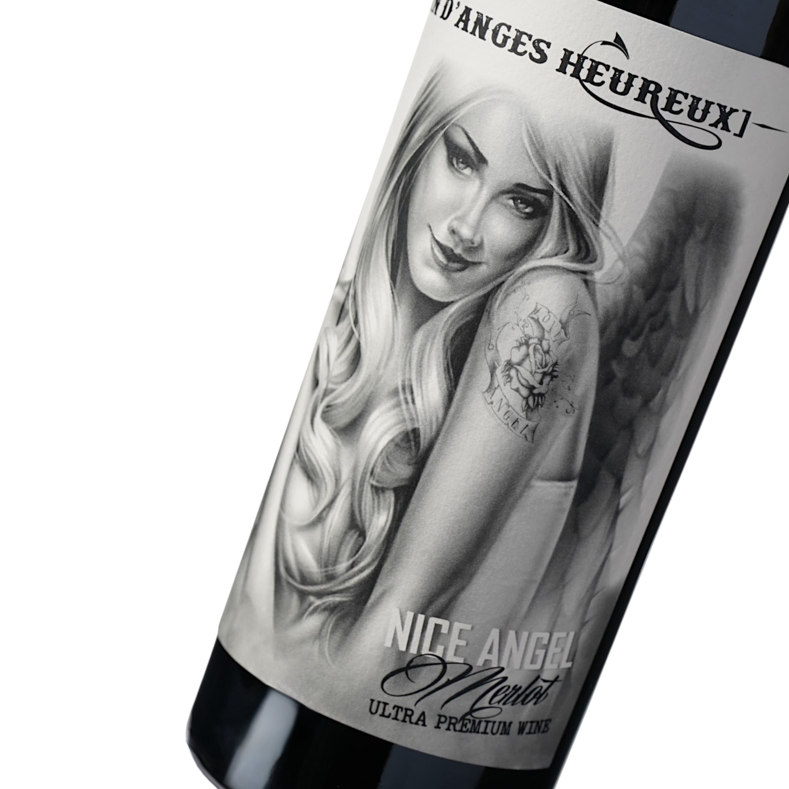 Вино Nice Angel Merlot IGP Pays D'Oc, червоне, сухе, 0,75 л