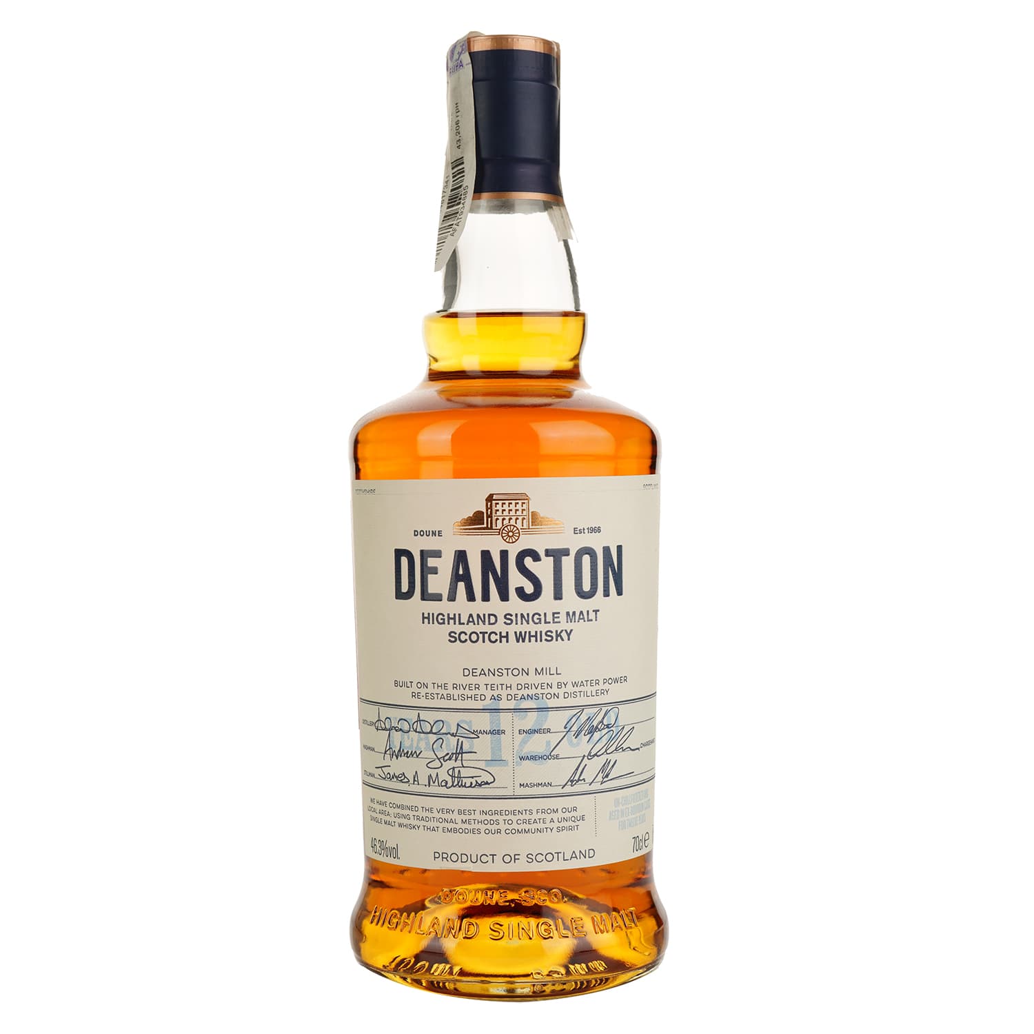Віскі Deanston 12 yo Single Malt Scotch Whisky 46.3% 0.7 л