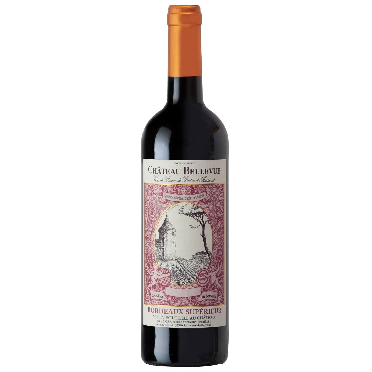 Вино Chateau Bellevue Rouge, червоне, сухе, 13%, 0,75 л (6142)