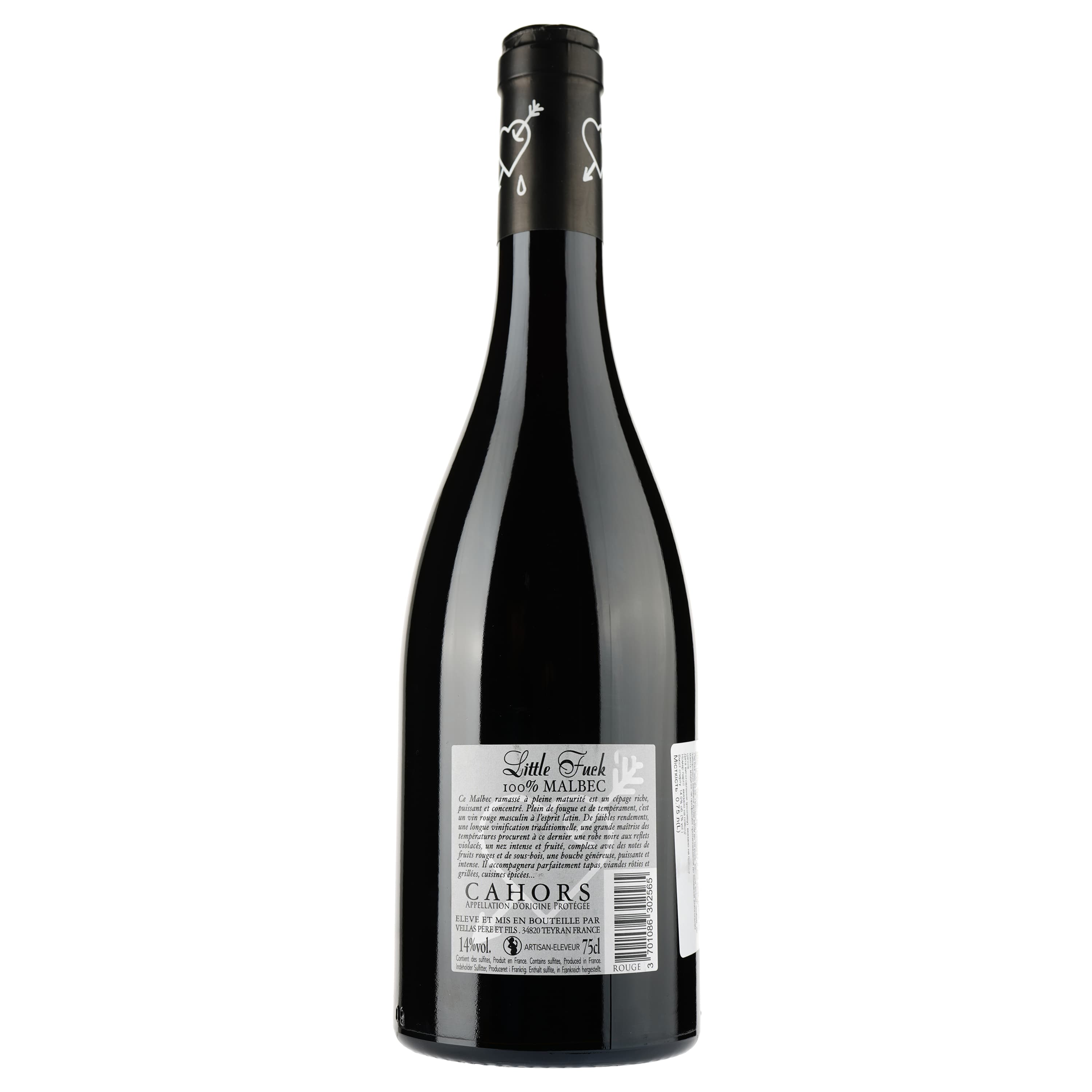 Вино Little Fuck AOP Cahors, червоне, сухе, 0,75 л