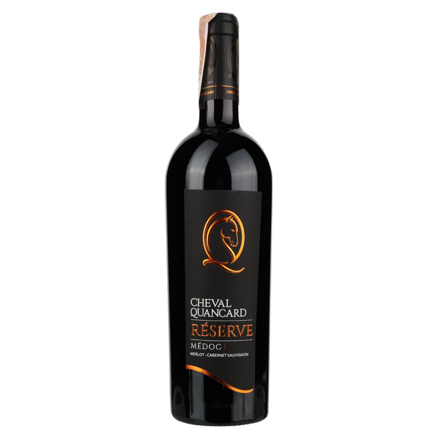Вино Cheval Quancard Reserve Medoc AOC, червоне, сухе, 11-14,5%, 0,75 л (814479)