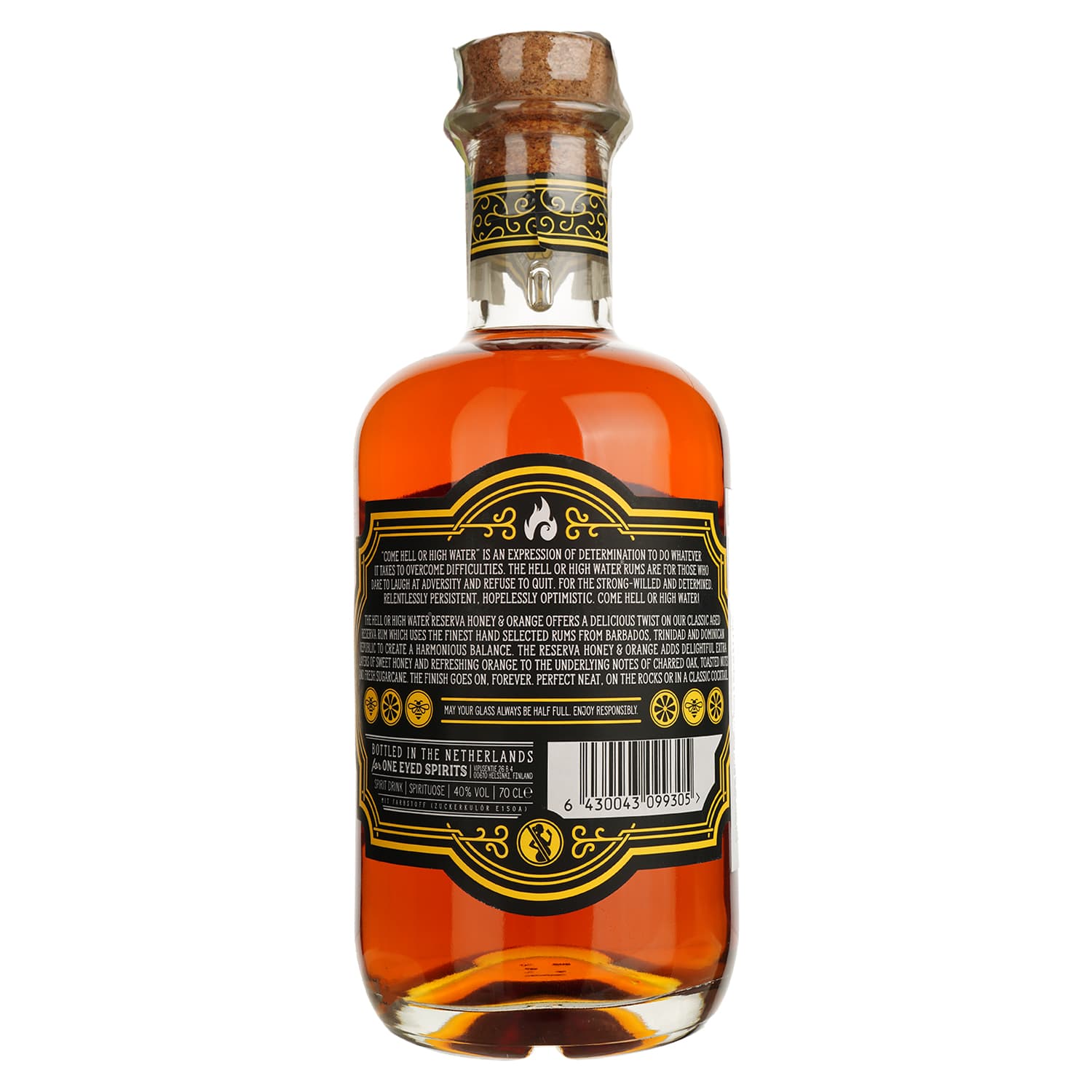 Ром Hell or High Water Reserva Honey & Orange 40% 0.7 л