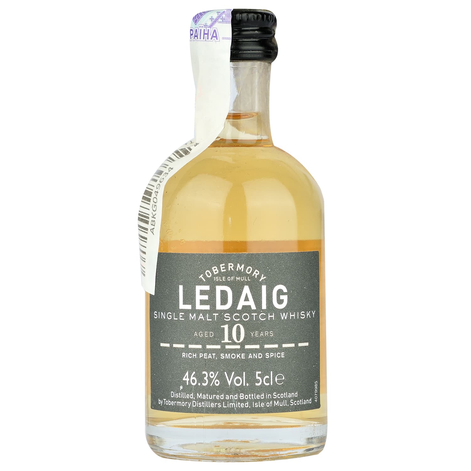 Віскі Ledaig Single Malt Scotch Whiskey 10 yo, 46,3%, 0,05 л