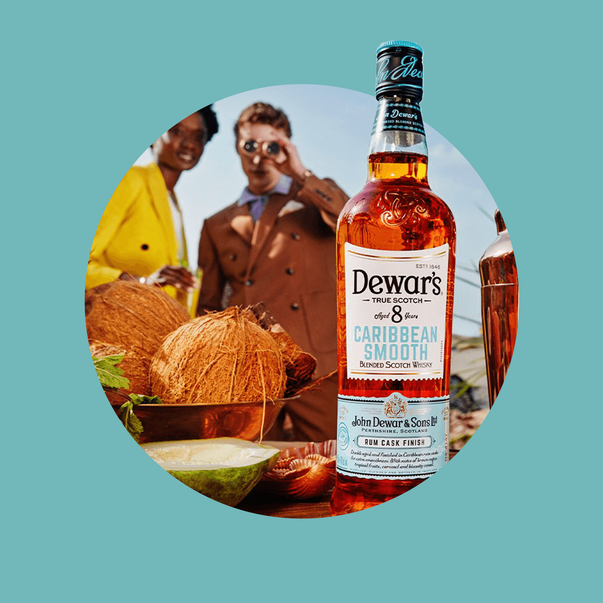 Віскі Dewar's Caribbean Smooth 8 yo Blended Scotch Whisky 40% 0.7 л