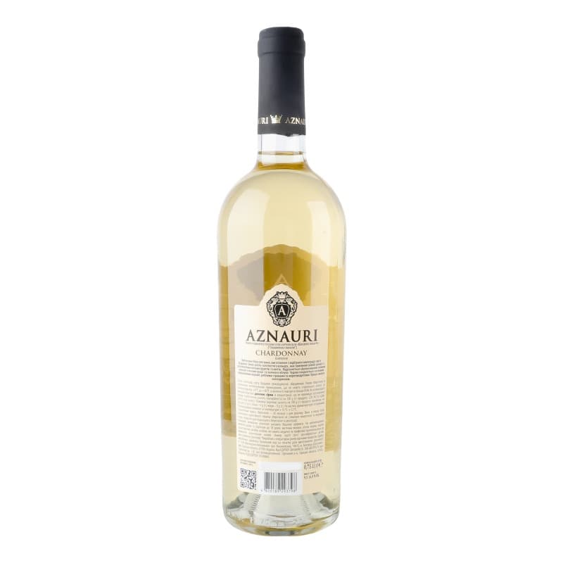 Вино AZNAURI Chardonnay біле сухе 0.75 л