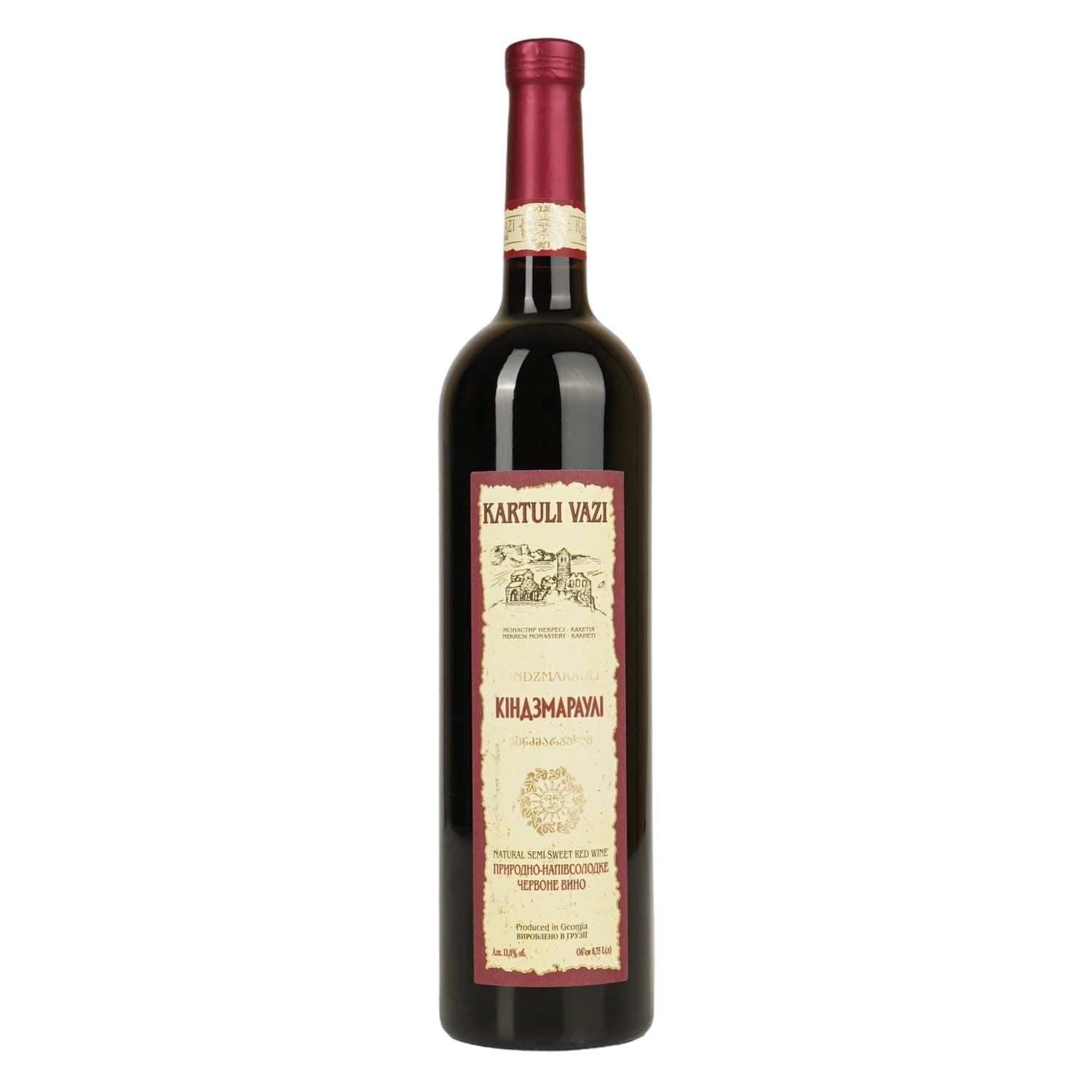 Вино Kartuli Vazi Кіндзмараулі 12% 0.75 л (226774)