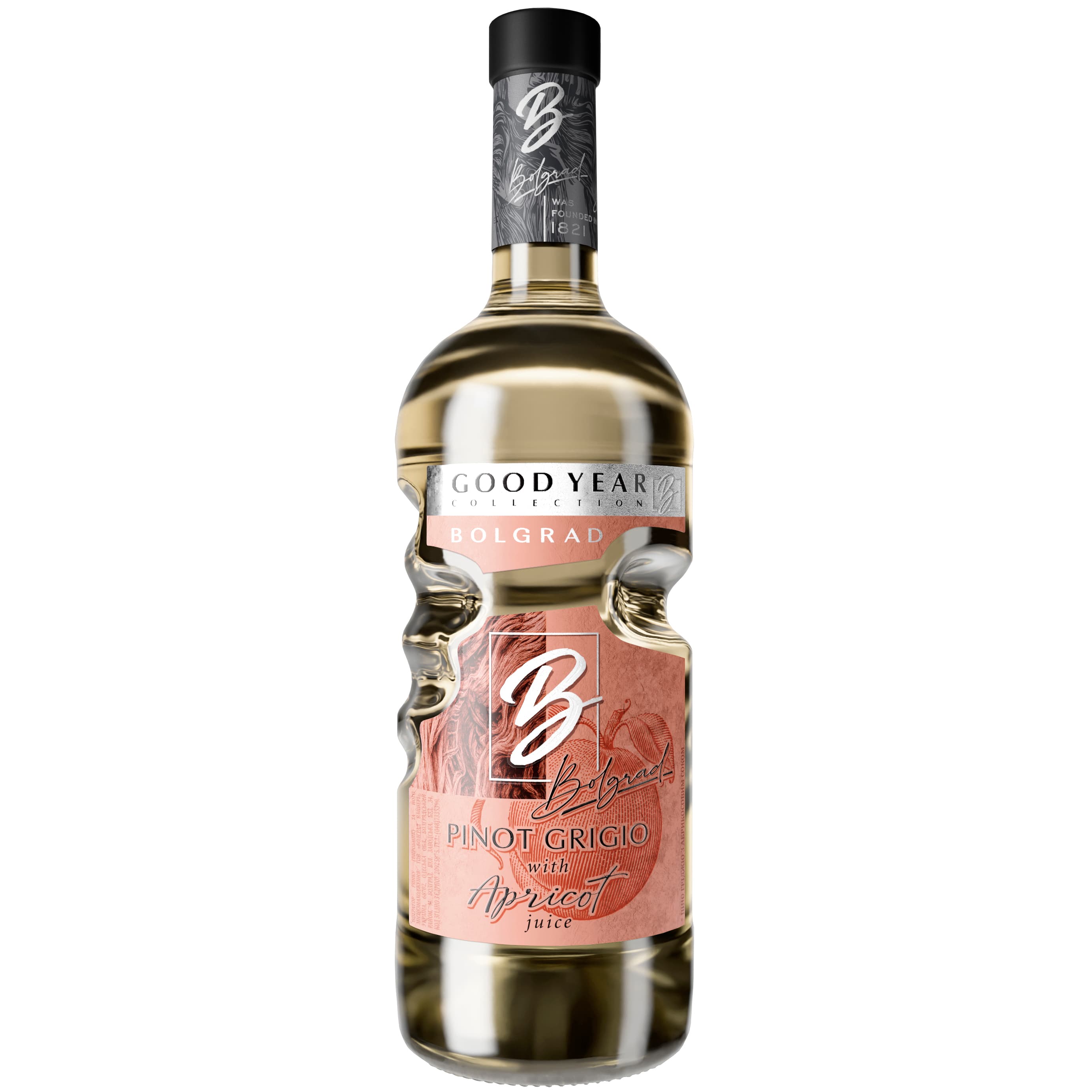 Винний напій Bolgrad Good Year напівсолодкий білий Pinot Grigio with Apricot juice 10% 0.75 л