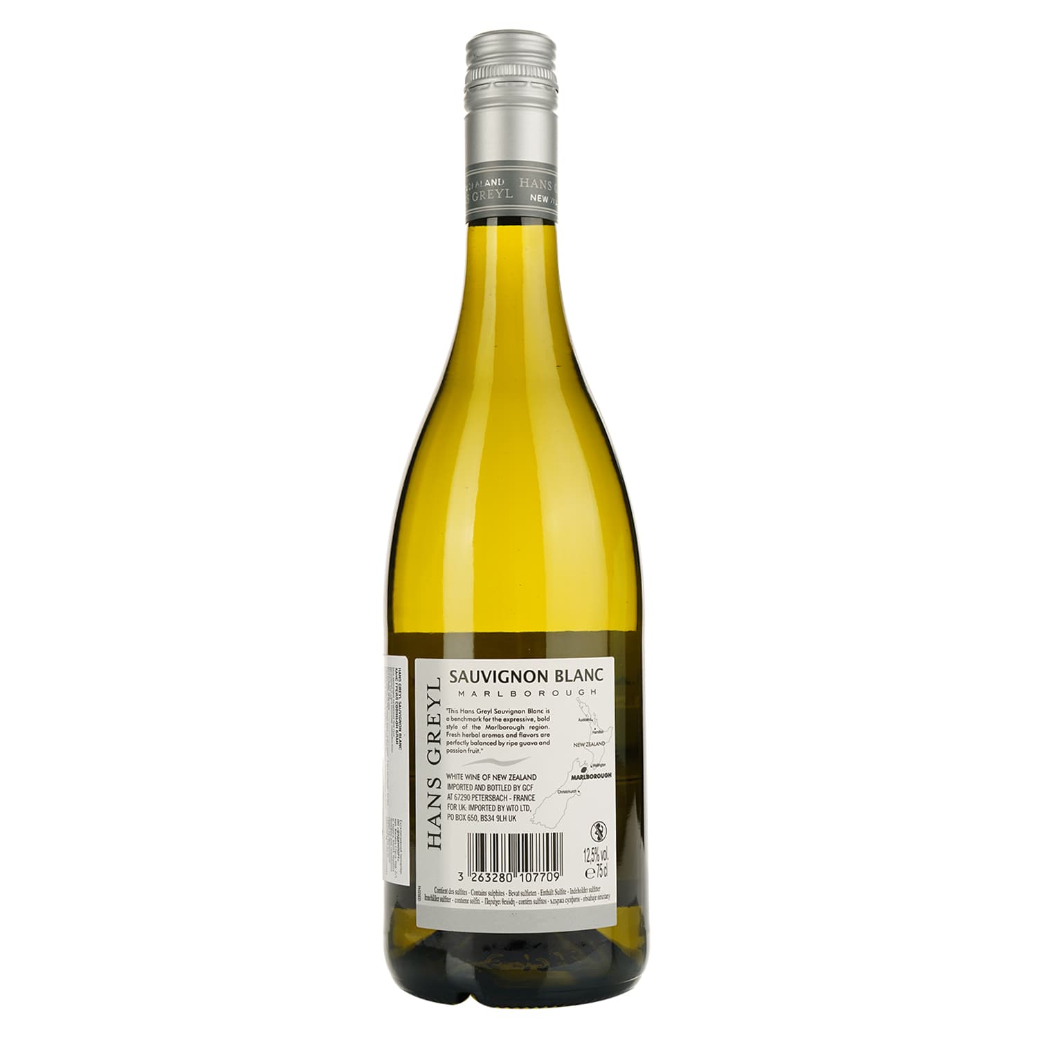 Вино Hans Greyl Sauvignon Blanc, біле, сухе, 0.75 л