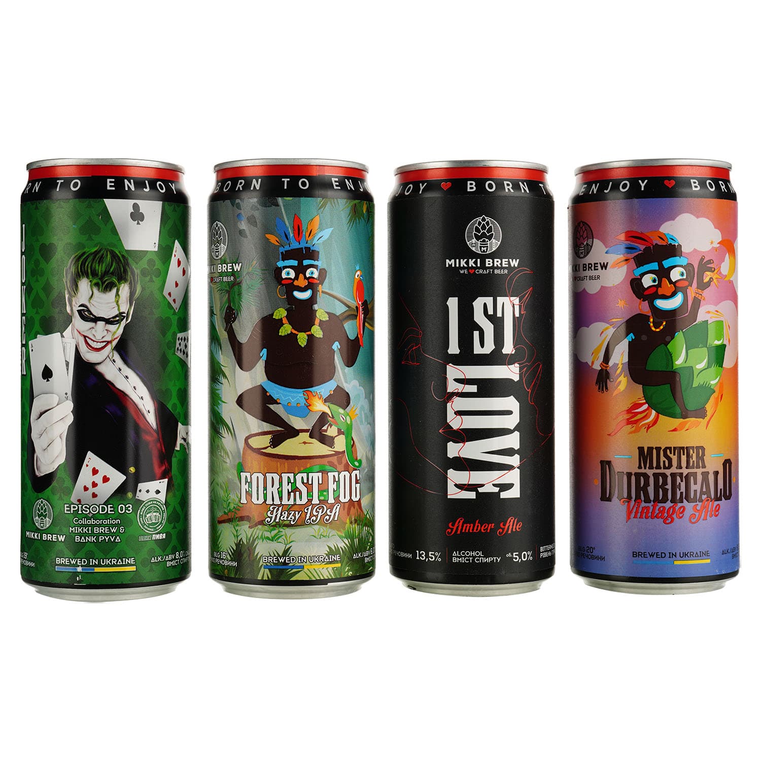 Набір пива Mikki Brew Party Time 4.9-8.5% 3.96 л (12 шт. x 0.33 л)