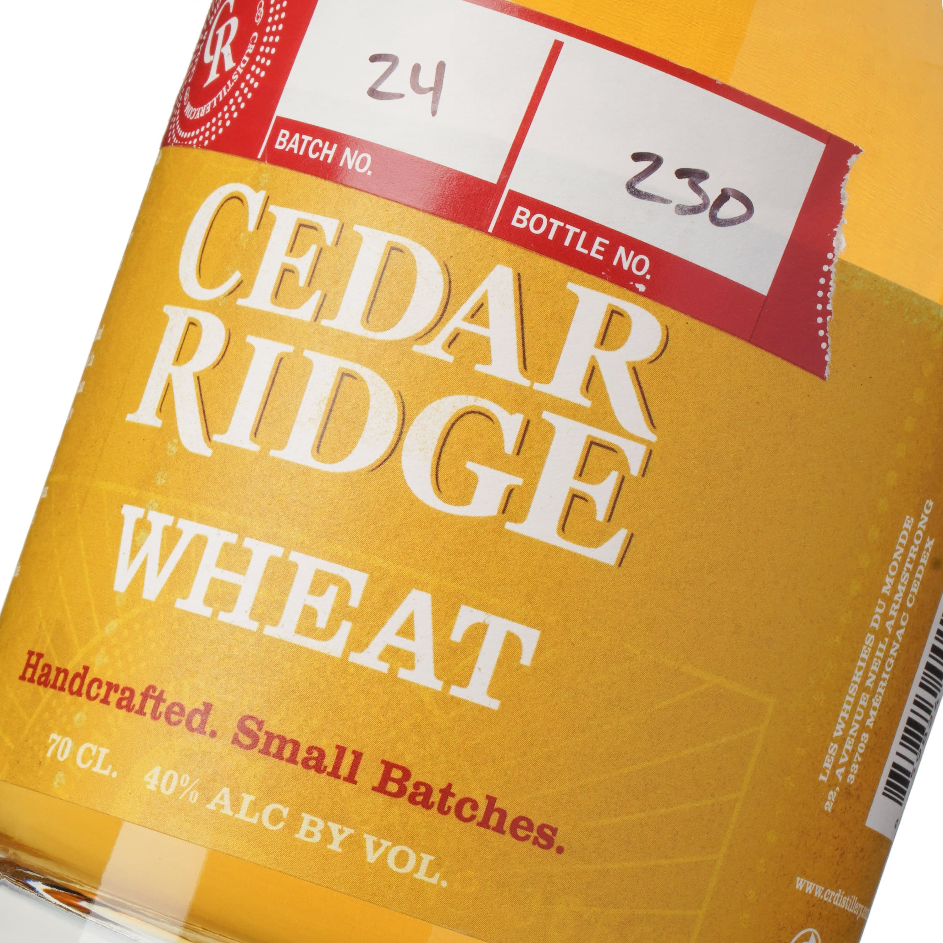 Віскі Cedar Ridge Wheat 40% 0.7 л