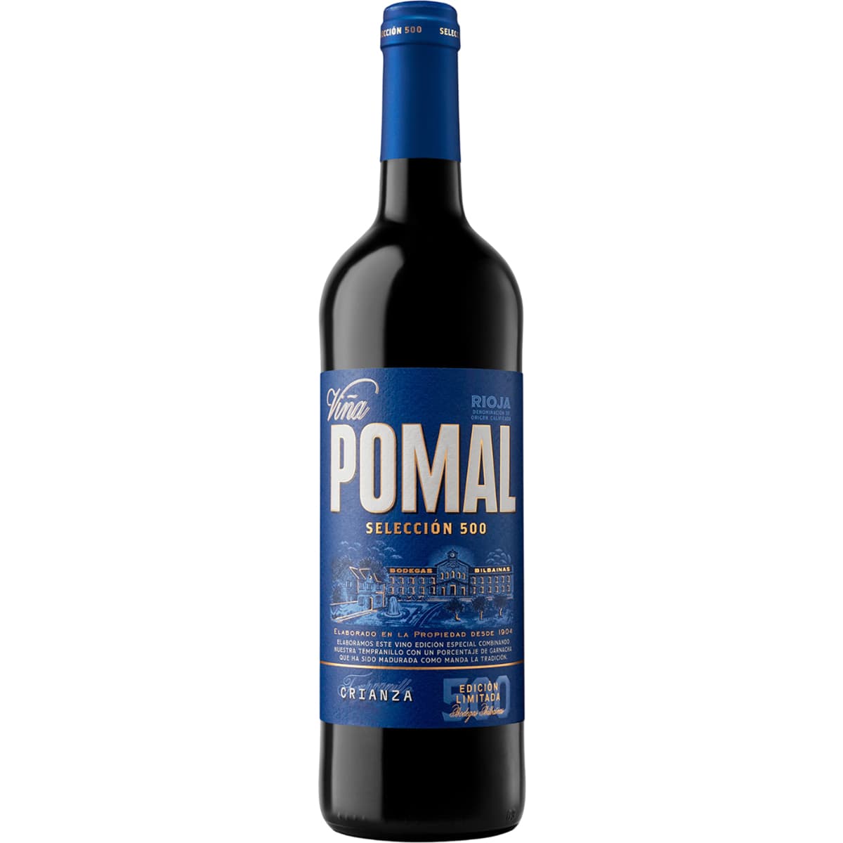 Вино Іспанії Vina Pomal Seleccion 500 Crianza DOC Rioja 14.5% червоне сухе 0.75 л