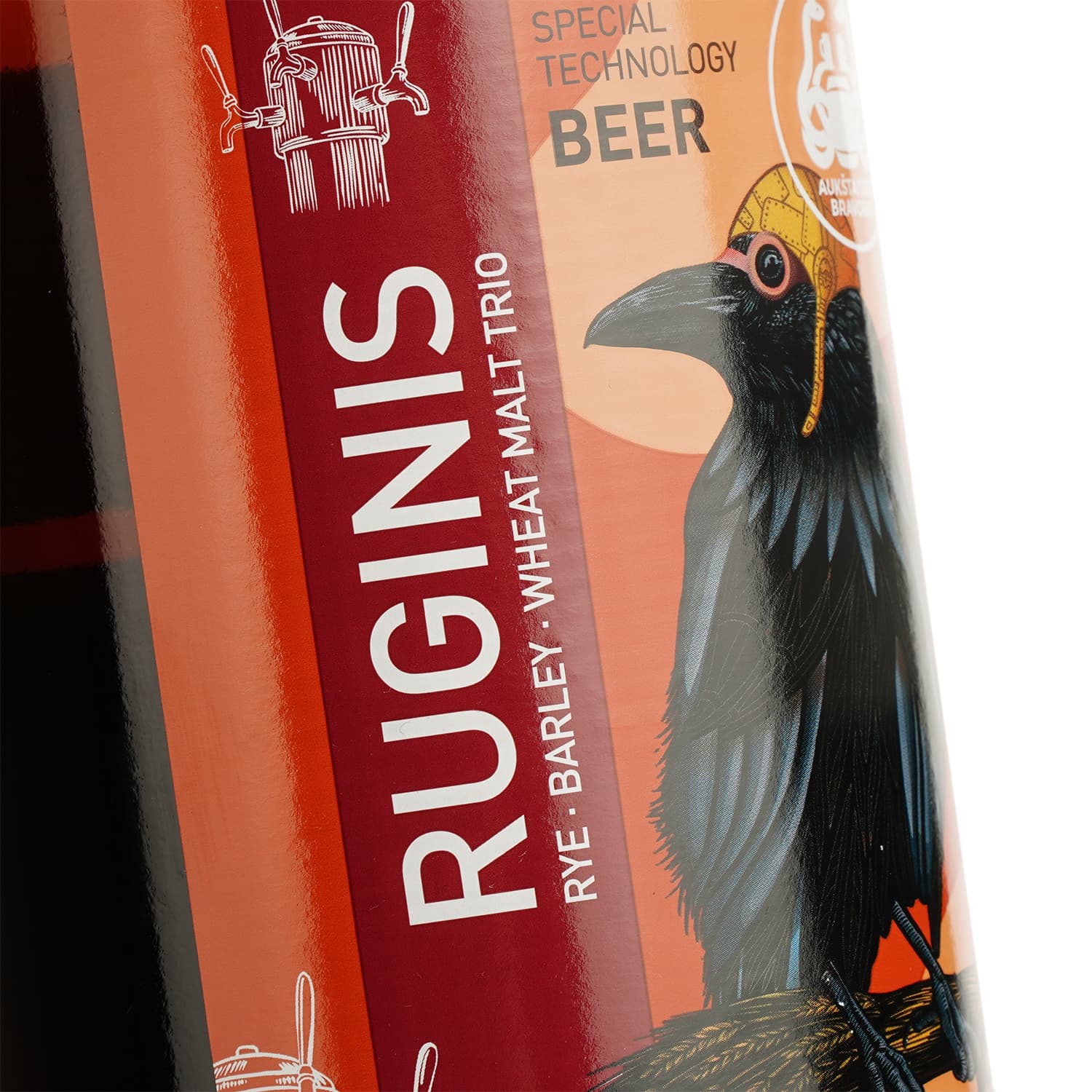 Пиво Aukstaitijos Bravorai Ruginis світле 5.2% 1 л