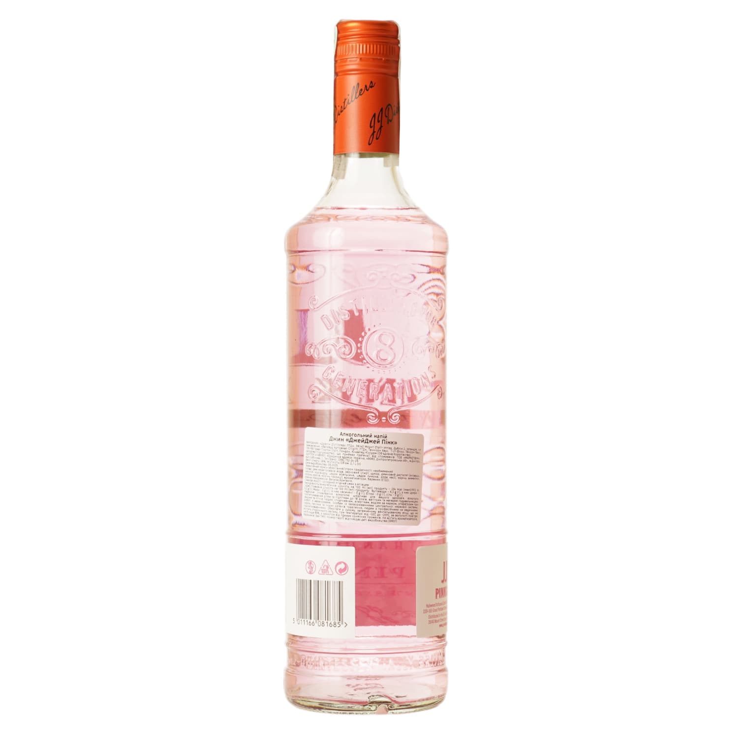 Джин JJ Whitley Pink Gin 38% 0.7 л