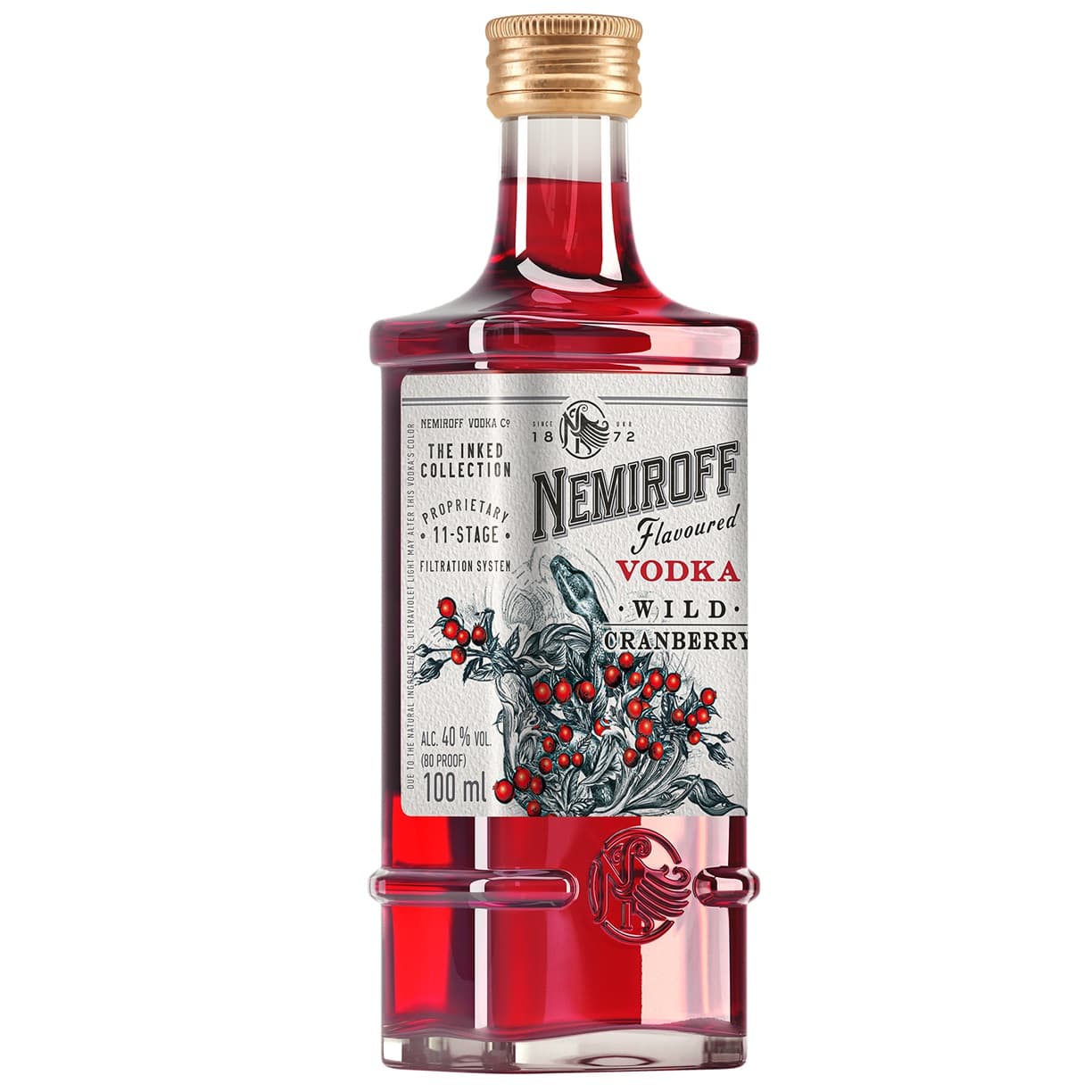 Настоянка Nemiroff Wild Cranberry 40% 0.1 л