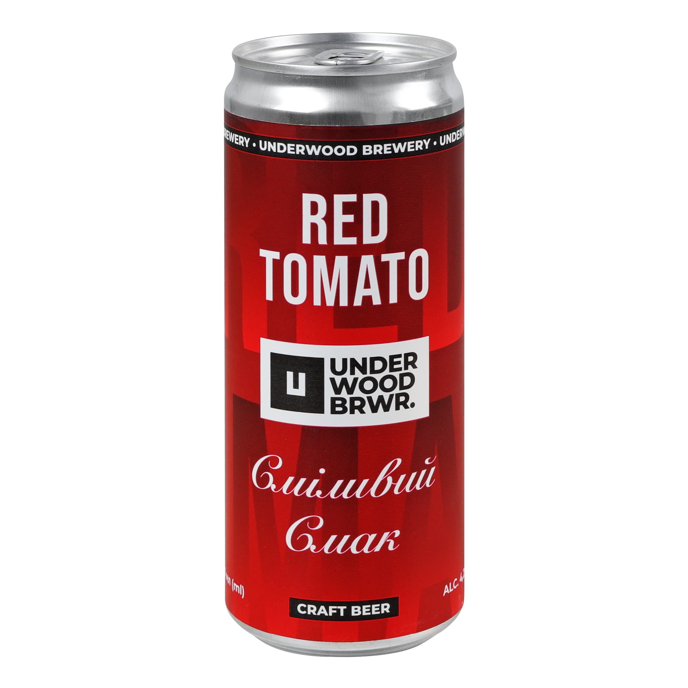 Пиво Underwood Brewery Світле Red Tomato 4.2% 0.33 л з/б