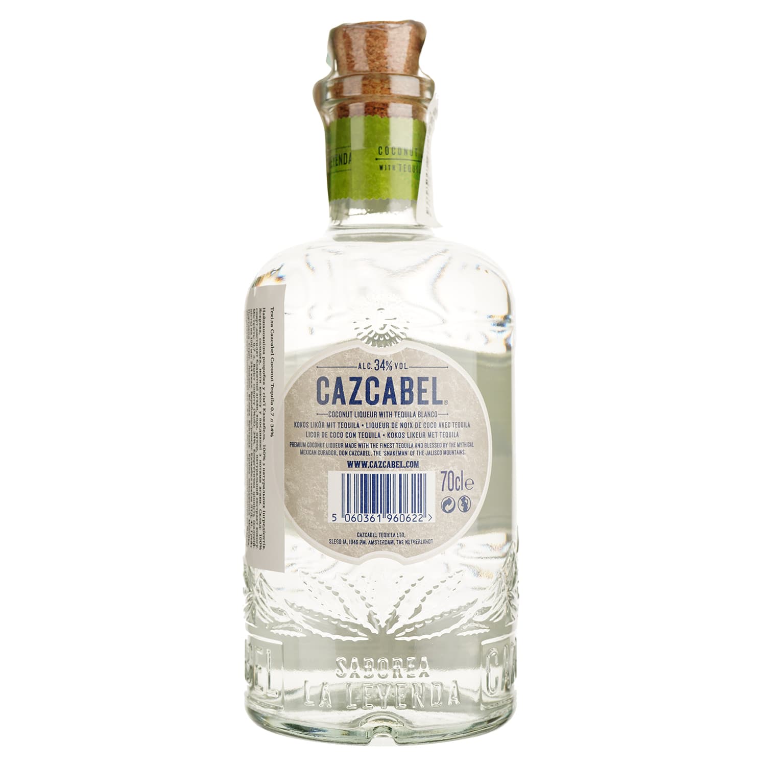 Лікер Cazcabel Coconut Liqueur with Tequila Blanco 34% 0.7 л