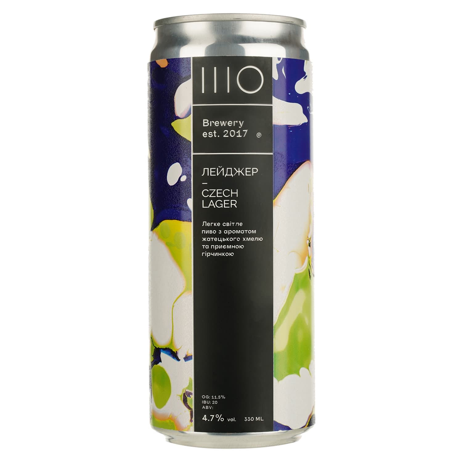 Пиво Sho Brewery Лейджер світле 4% 0.33 л з/б