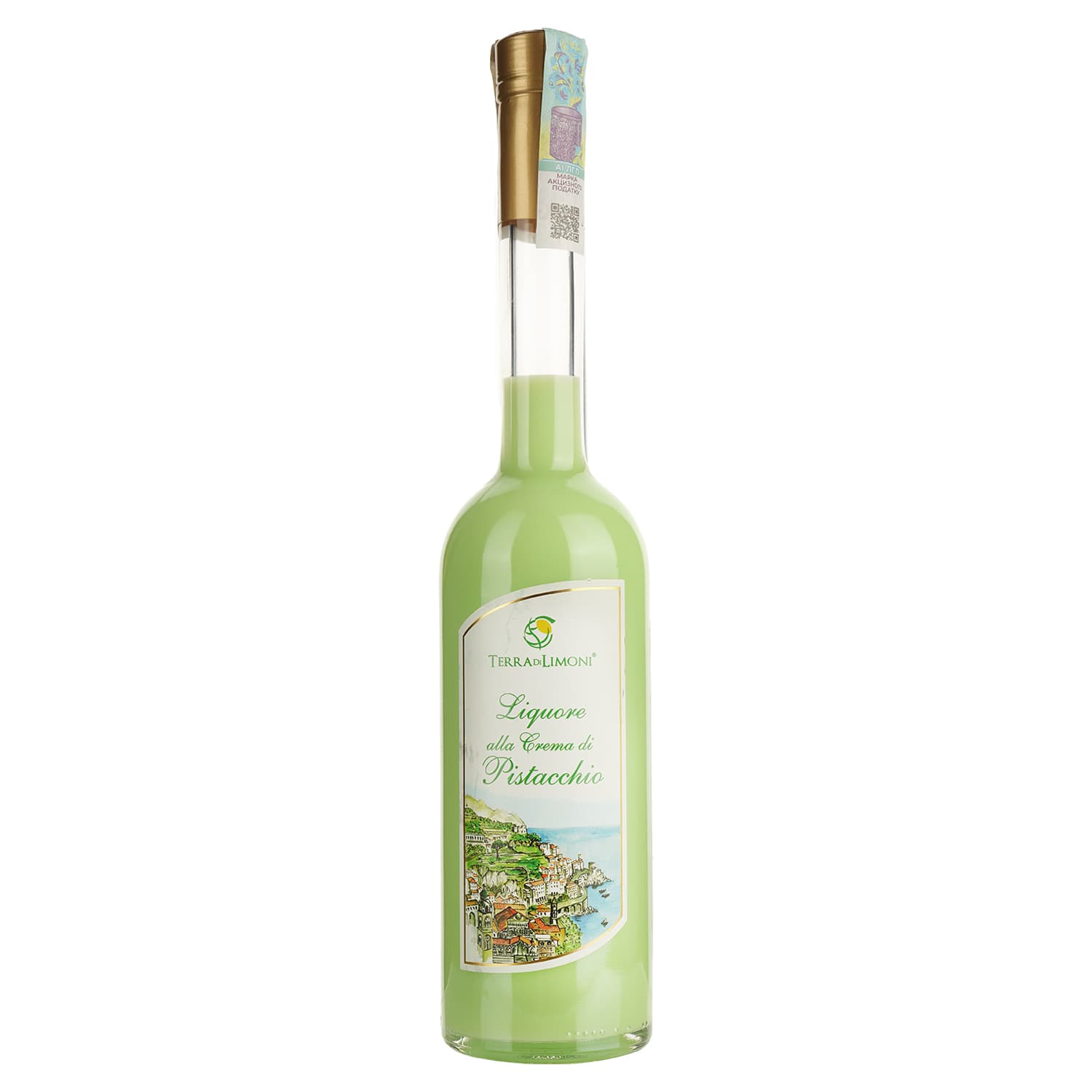 Лікер Terra di Limoni Crema di Pistacchio, 17%, 0,5 л (Q5896)