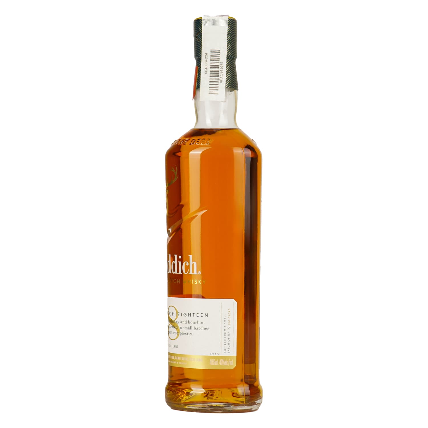 Віскі Glenfiddich Single Malt Scotch 18 yo в подарунковій упаковці 40% 0.7 л (476800)