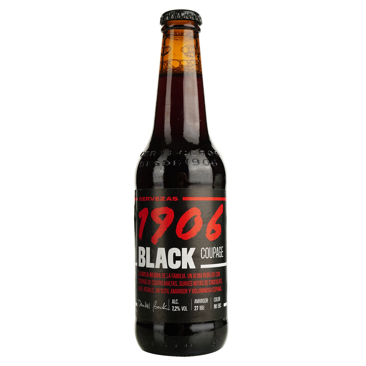 Пиво Estrella Galicia 1906 Black Coupage темне 7.2% 0.33 л