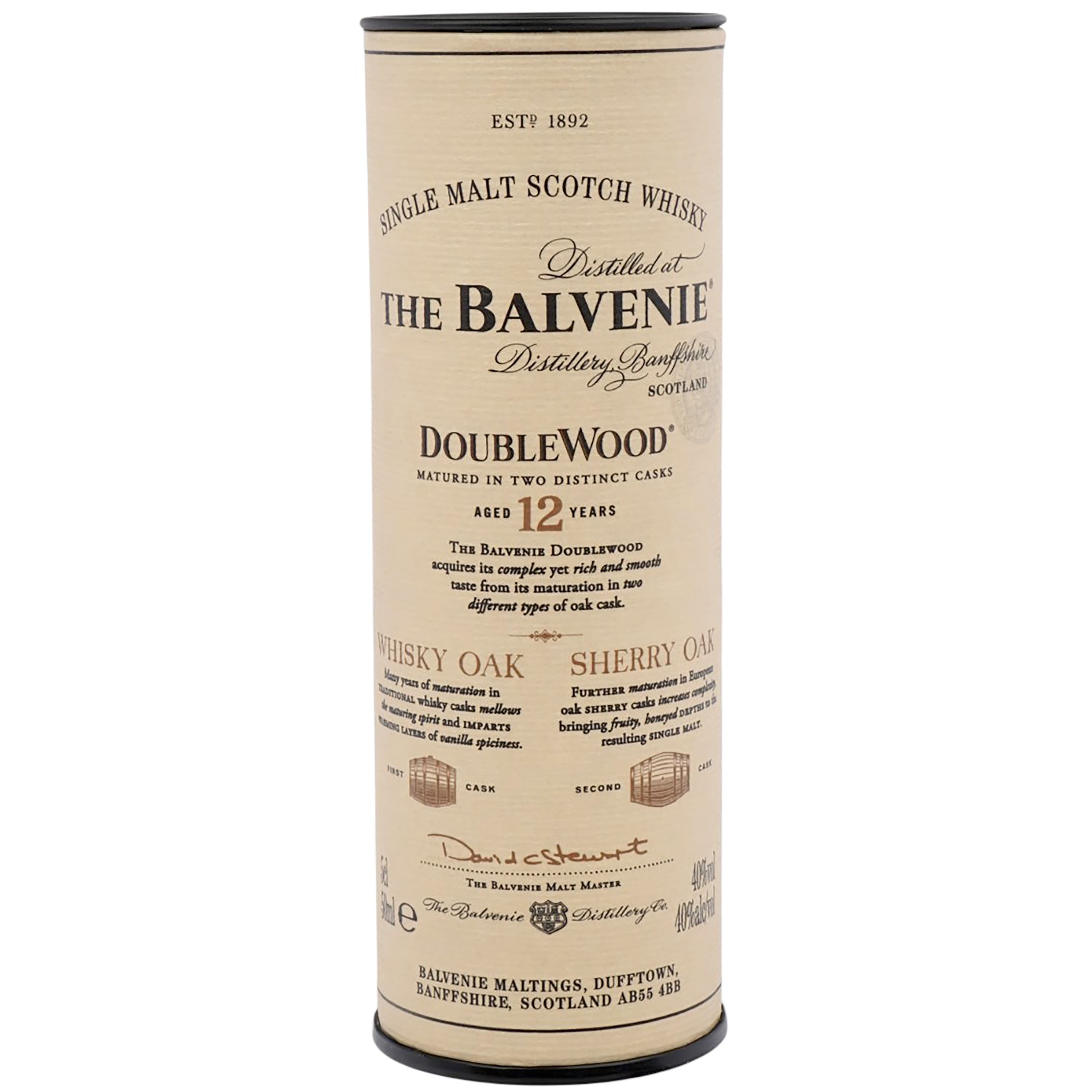 Віскі Balvenie 12 Year Old Doublewood Single Malt Scotch Whisky, 40%, 0,05 л
