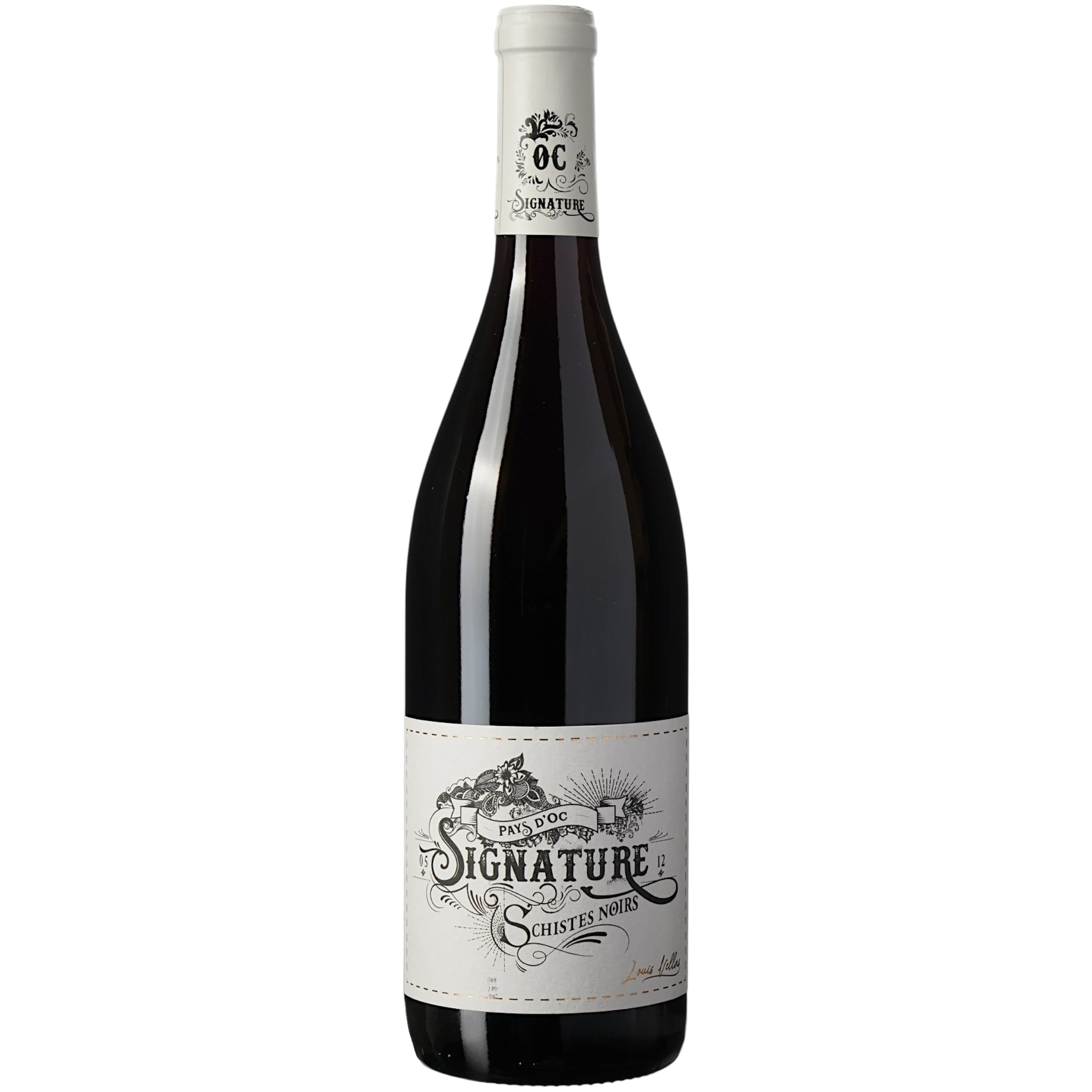 Вино Signature Schistes Noirs Rouge IGP Pays D'Oc, червоне, сухе, 0.75 л