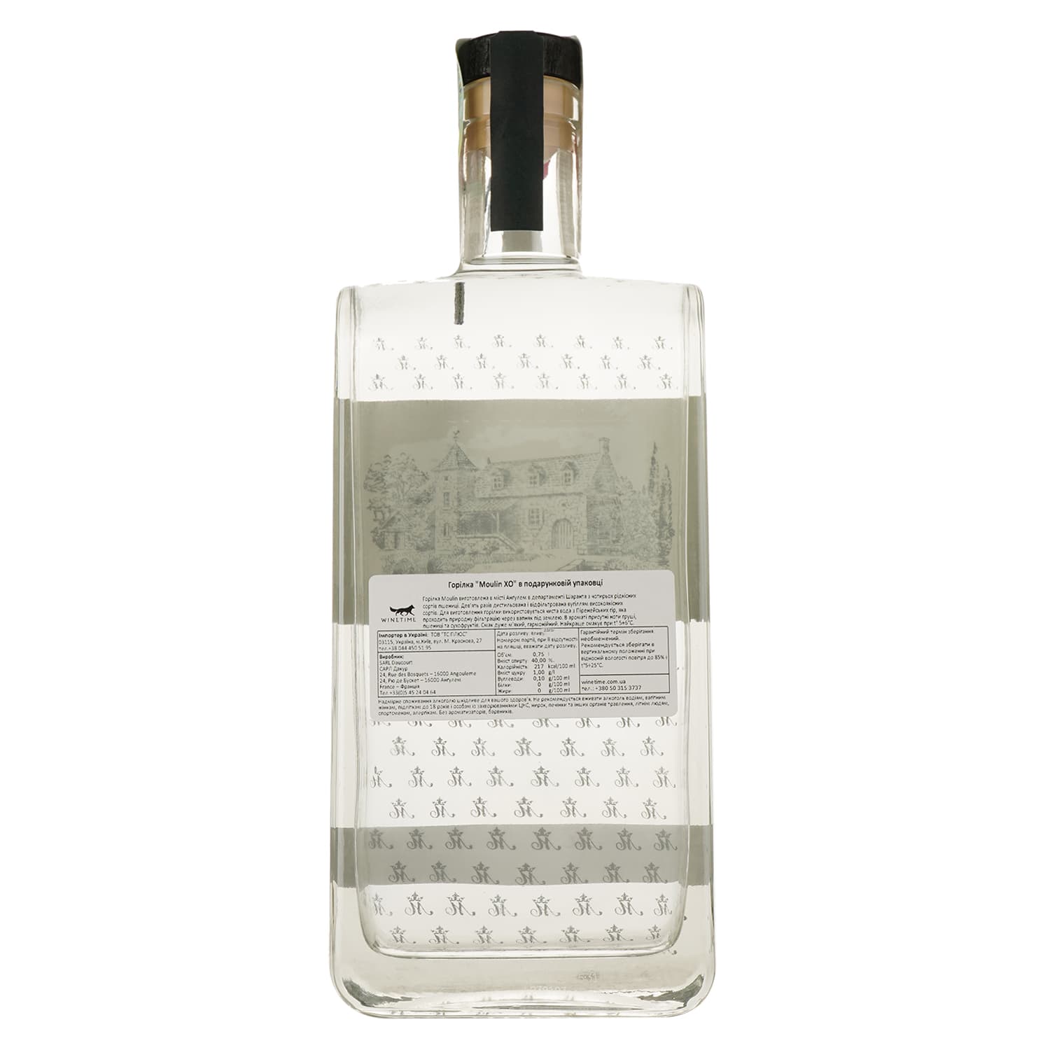 Горілка Daucourt Moulin XO, 40%, 0,75 л, в подарунковій упаковці