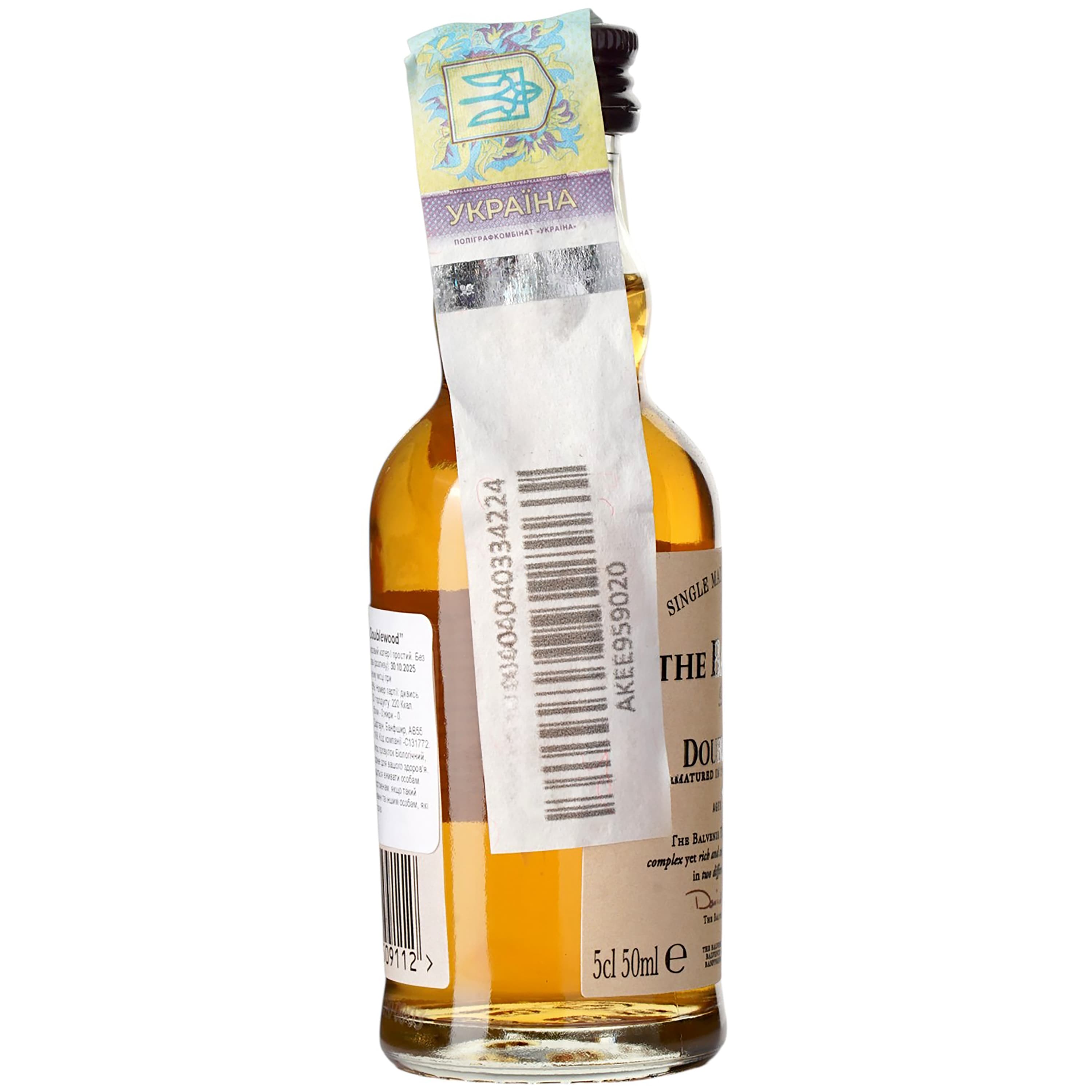 Віскі Balvenie 12 Year Old Doublewood Single Malt Scotch Whisky, 40%, 0,05 л