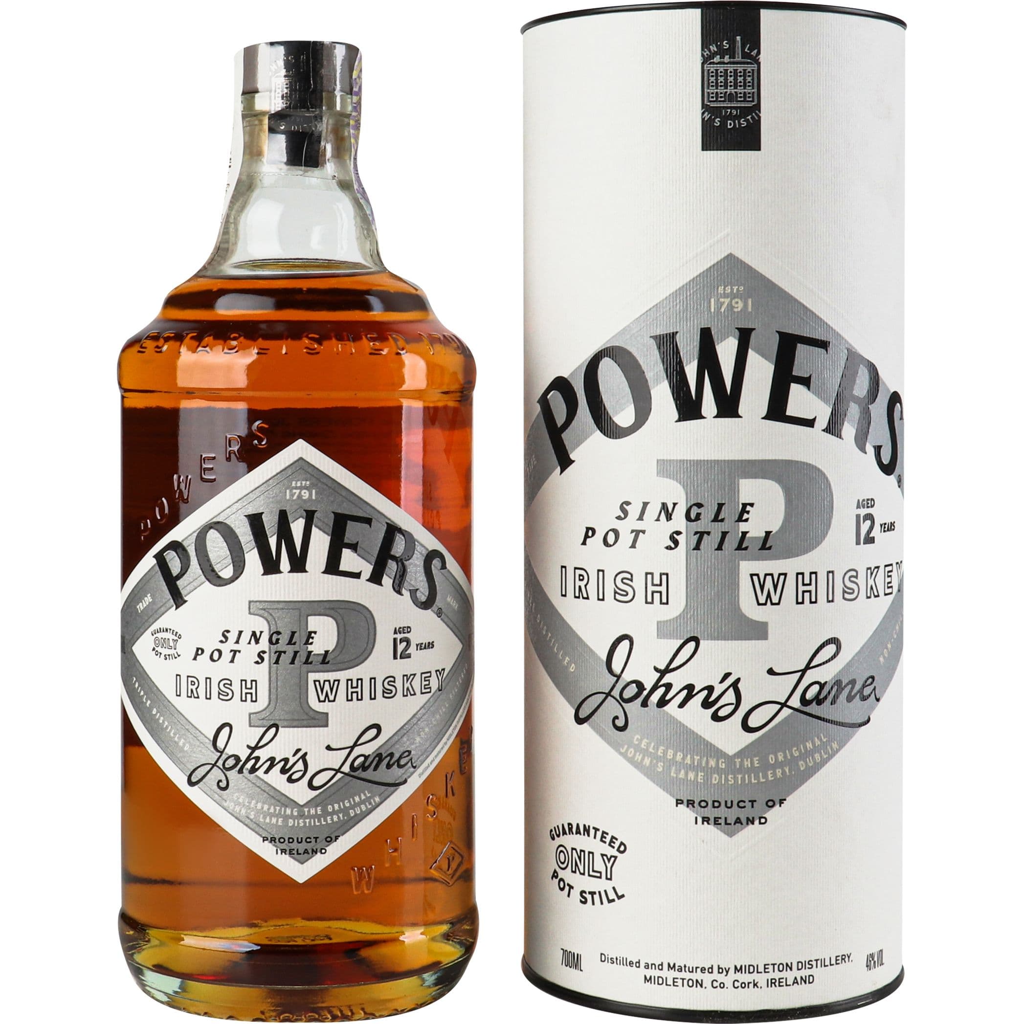 Віскі Powers John's Lane 12 yo Irish Whiskey 46% 0.7 л в коробці