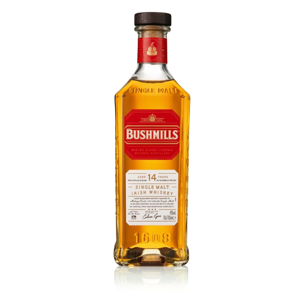 Віскі Bushmills Single Malt Malaga 14 YO 40% 0.7 л в подарунковій упаковці