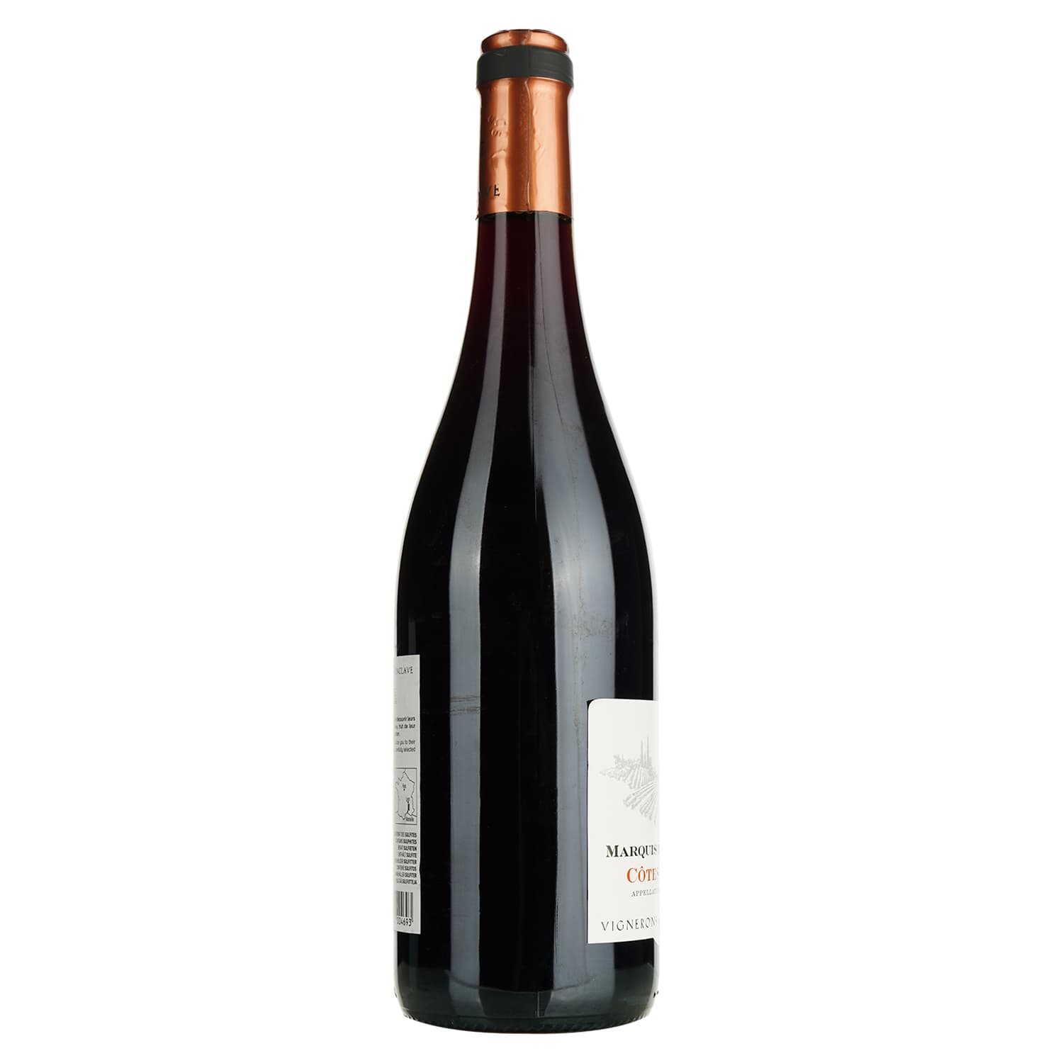 Вино Marquis De La Coronne Cotes Du Rhone AOP, червоне, сухе, 0,75 л
