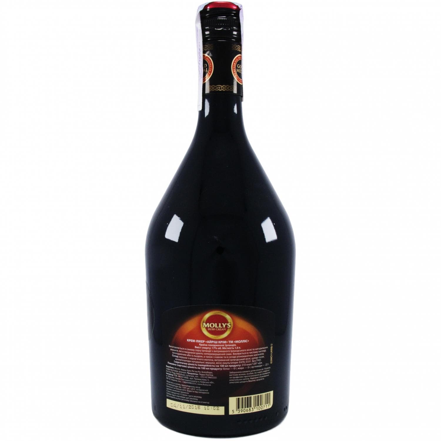 Лікер Molly's Irish Cream, 17%, 1 л (486208)