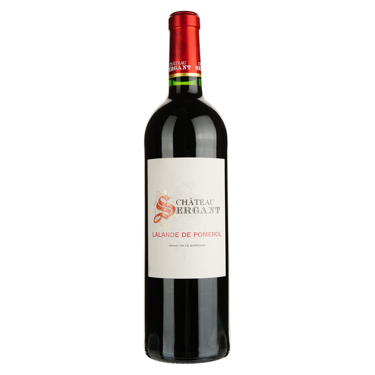 Вино Chateau Sergant Lalande de Pomerol, червоне, сухе, 13%, 0,75 л (1313550)