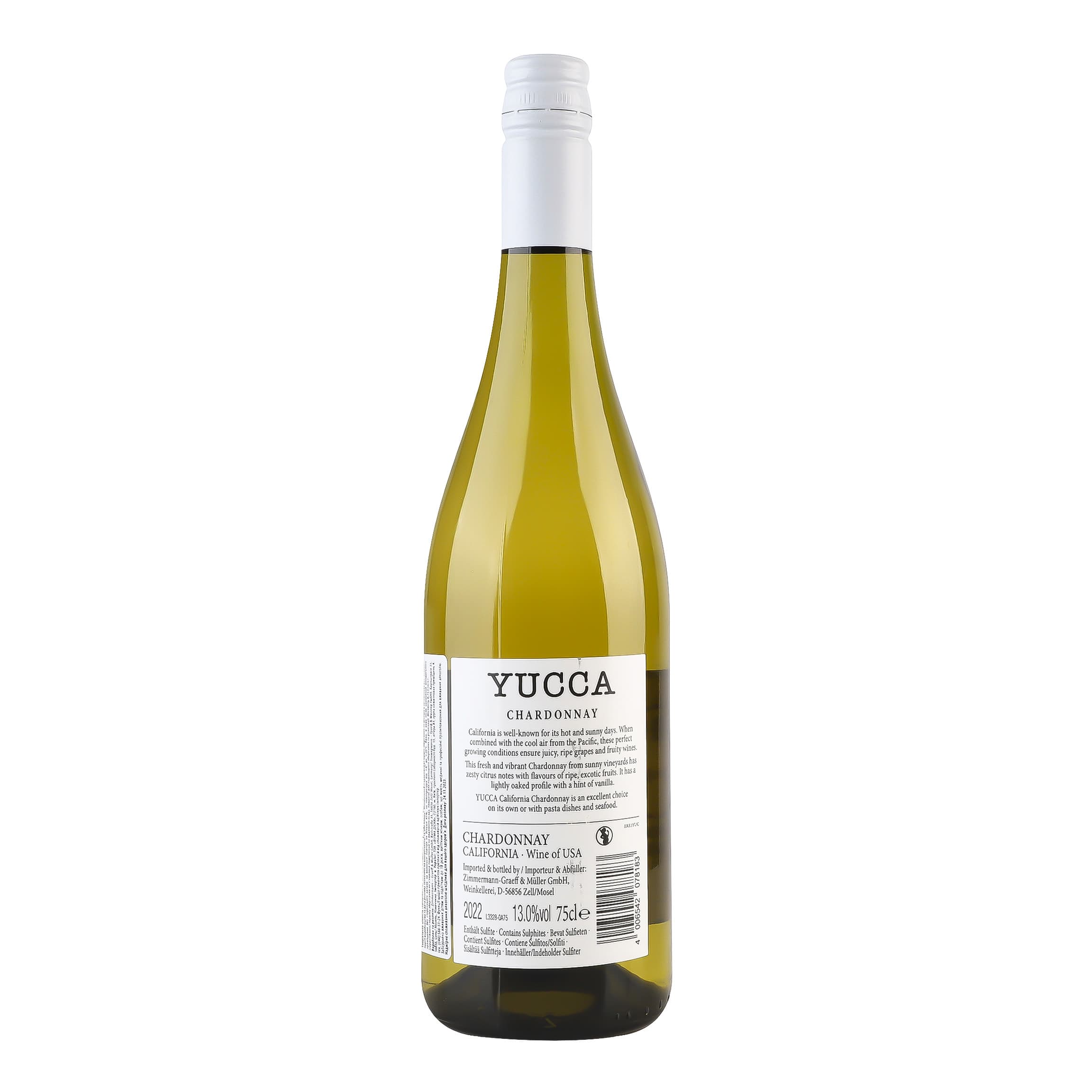 Вино Yucca Chardonnay California біле сухе 0.75 л