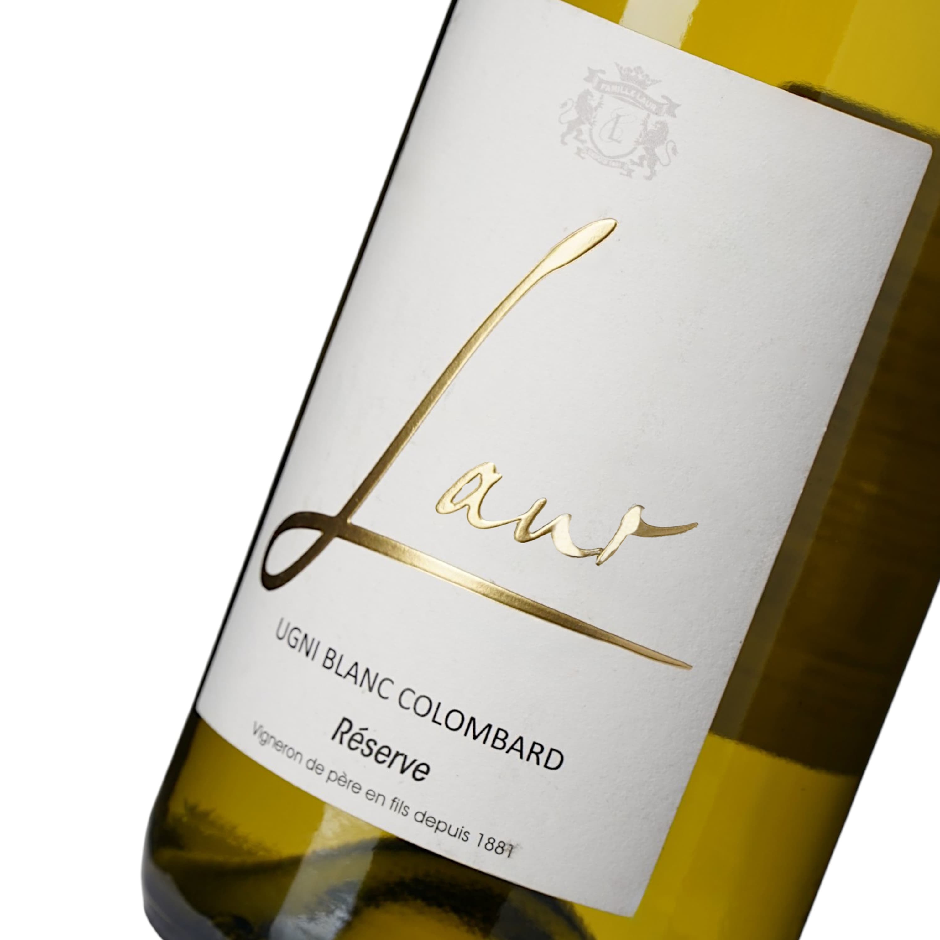 Вино Chateau Laur Signature Laur Ugni Blanc Colombar IGP Gascogne біле сухе 0.75 л