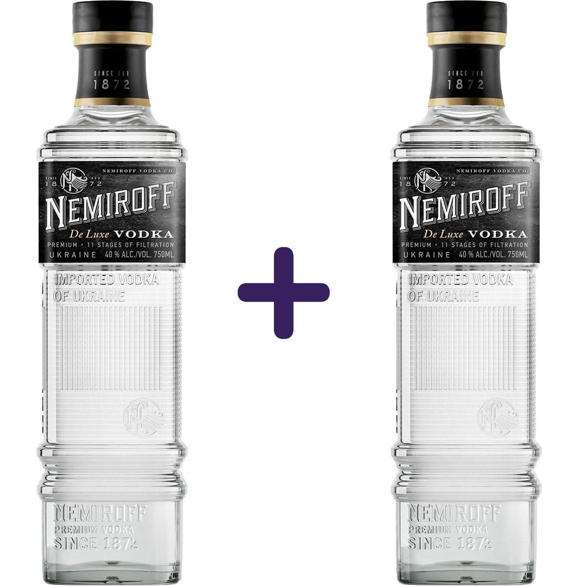 Горілка особлива Nemiroff De Luxe 40% 0.75 л х 2 шт.