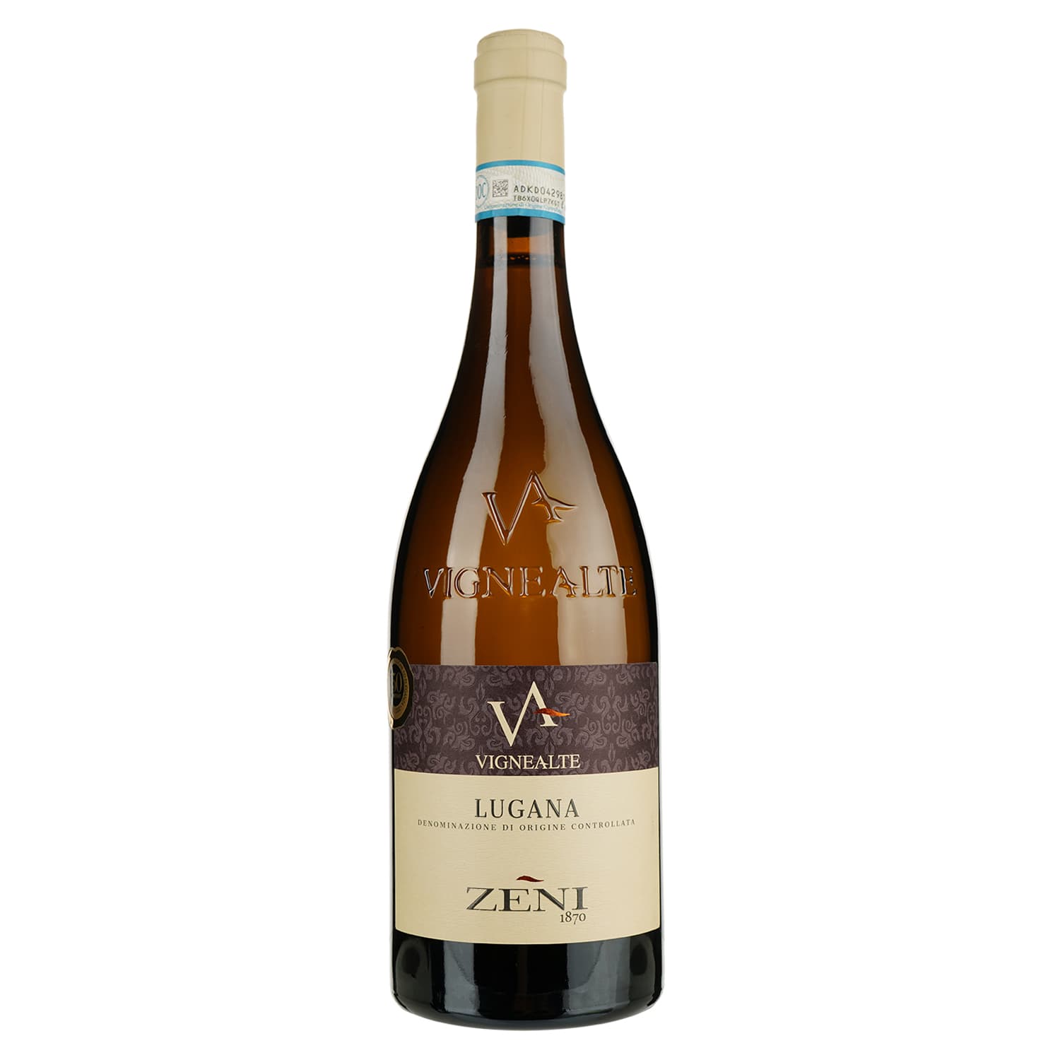 Вино Zeni Lugana Vigne Alte, біле, сухе, 0,75 л