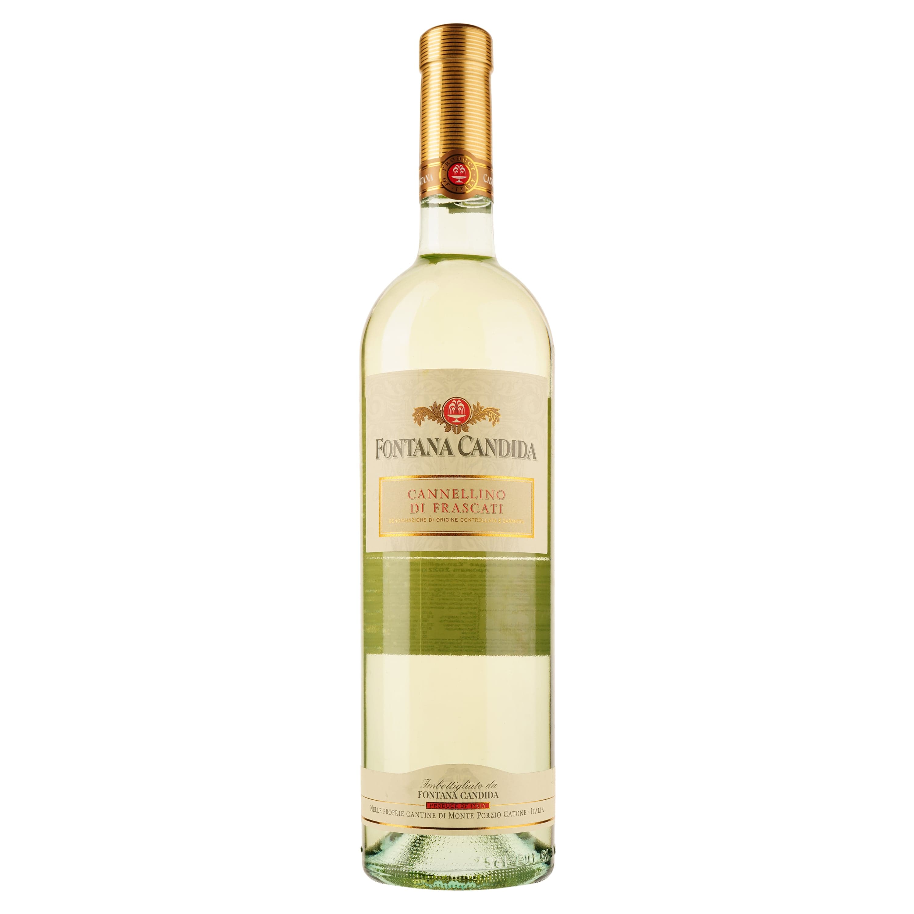 Вино Fontana Candida Cannellino Frascati Amabile біле напівсолодке 10.5% 0.75 л (8000009208704)