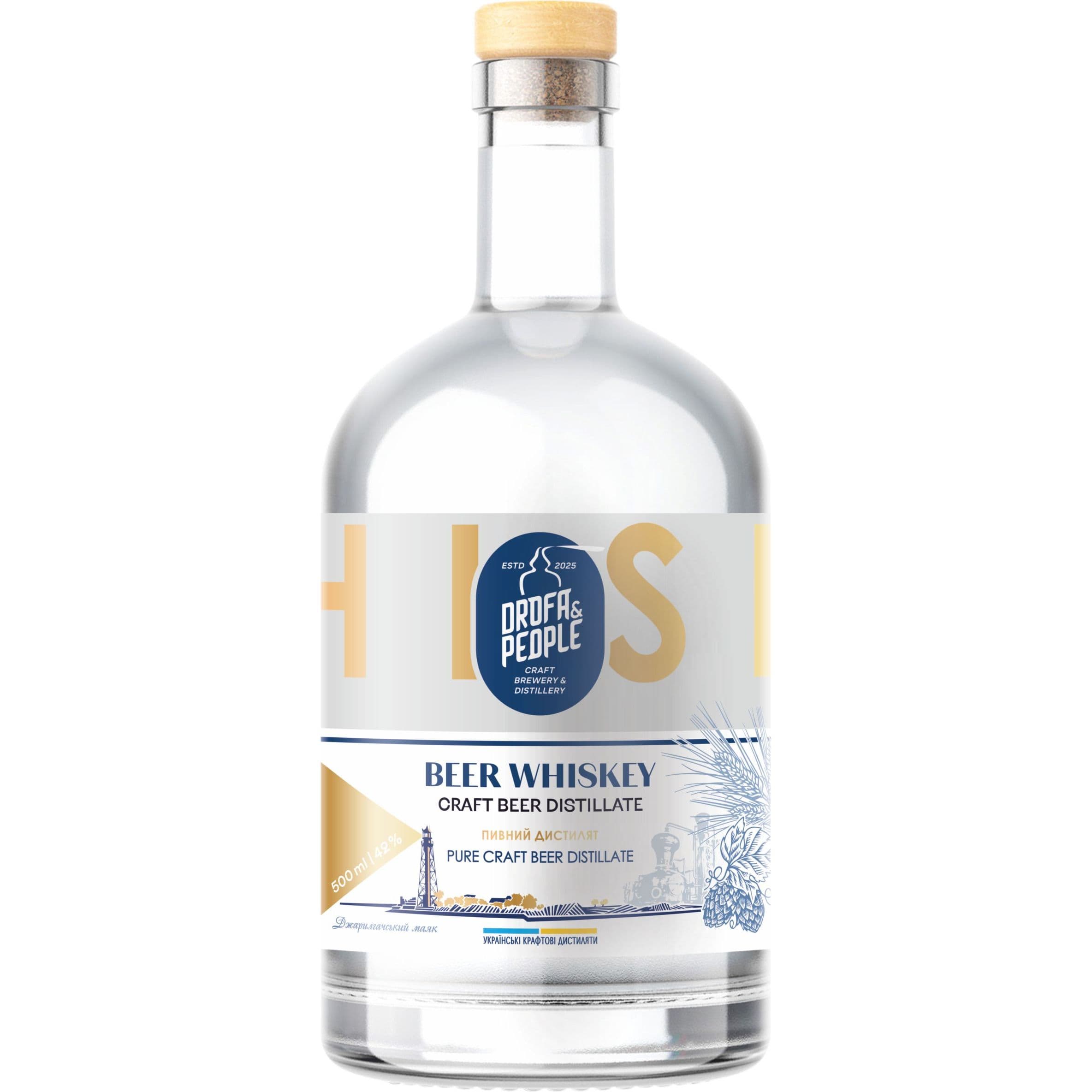 Пивний дистилят Дрофа&Люди Beer Whiskey Pure Craft Beer Distillate 42% 0.5 л
