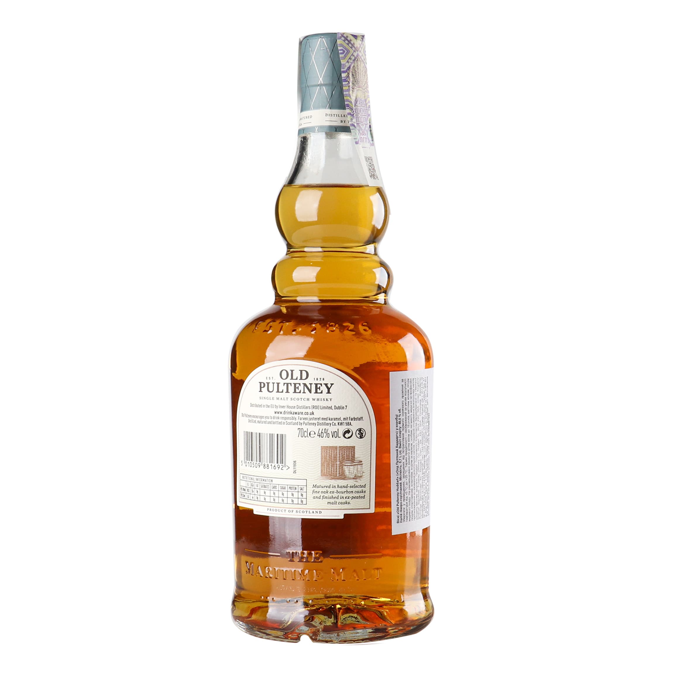 Віскі Old Pulteney Huddart Single Malt Scotch Whisky 46% 0.7 л