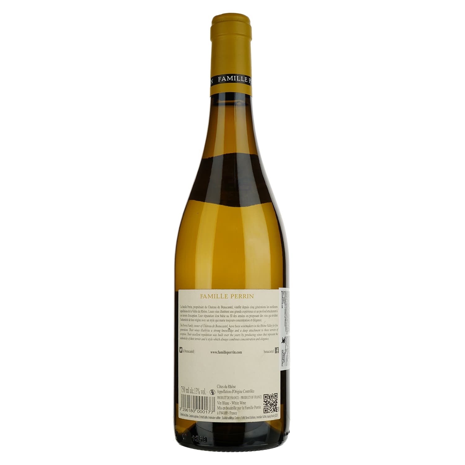 Вино Famille Perrin Reserve Blanc Perrin et Fils, біле, сухе, 0,75 л